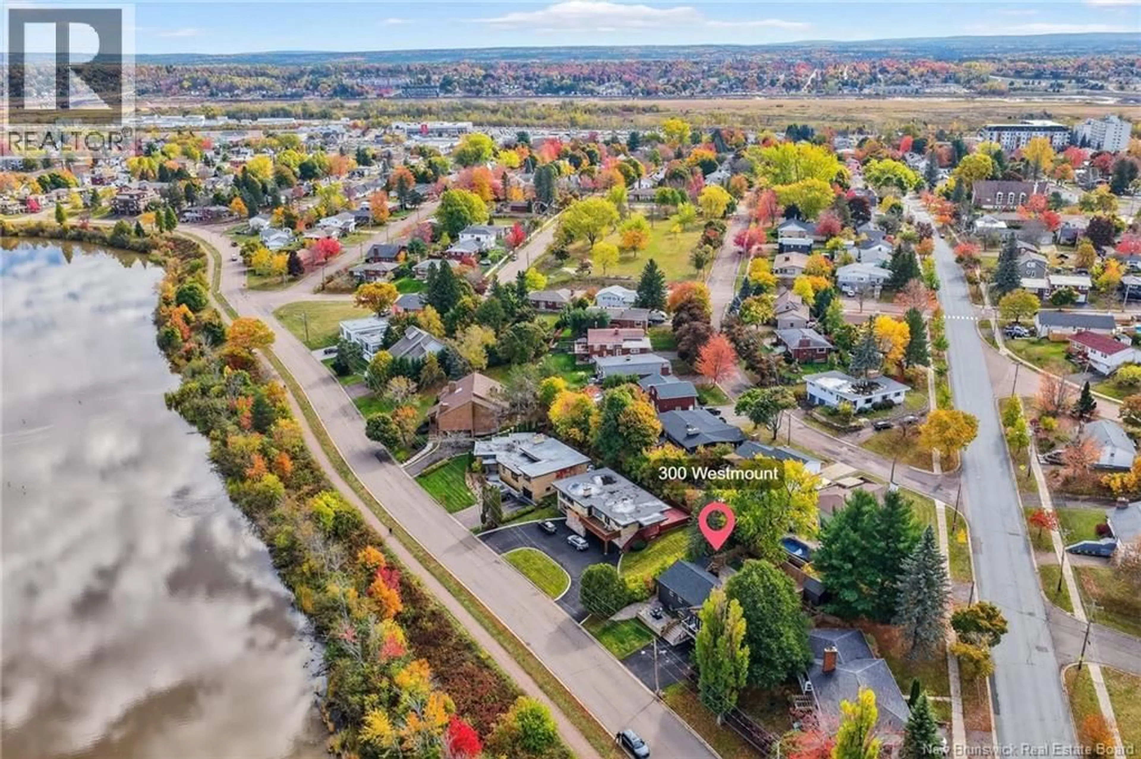 A pic from outside/outdoor area/front of a property/back of a property/a pic from drone, street for 300 WESTMOUNT BOULEVARD, Moncton New Brunswick E1E1V5