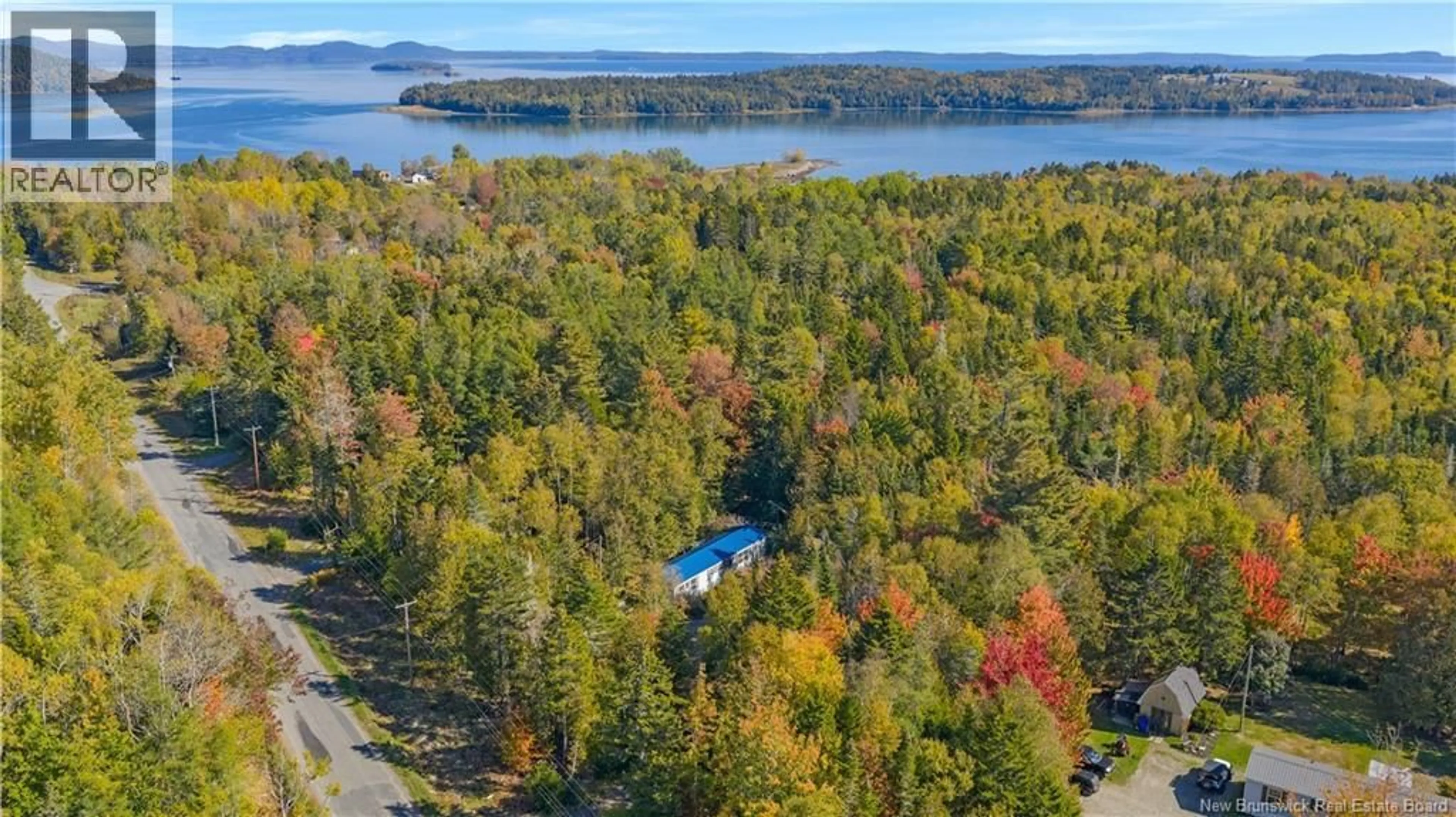 A pic from outside/outdoor area/front of a property/back of a property/a pic from drone, water/lake/river/ocean view for 72 HARKNESS ROAD, Chamcook New Brunswick E5B3E9