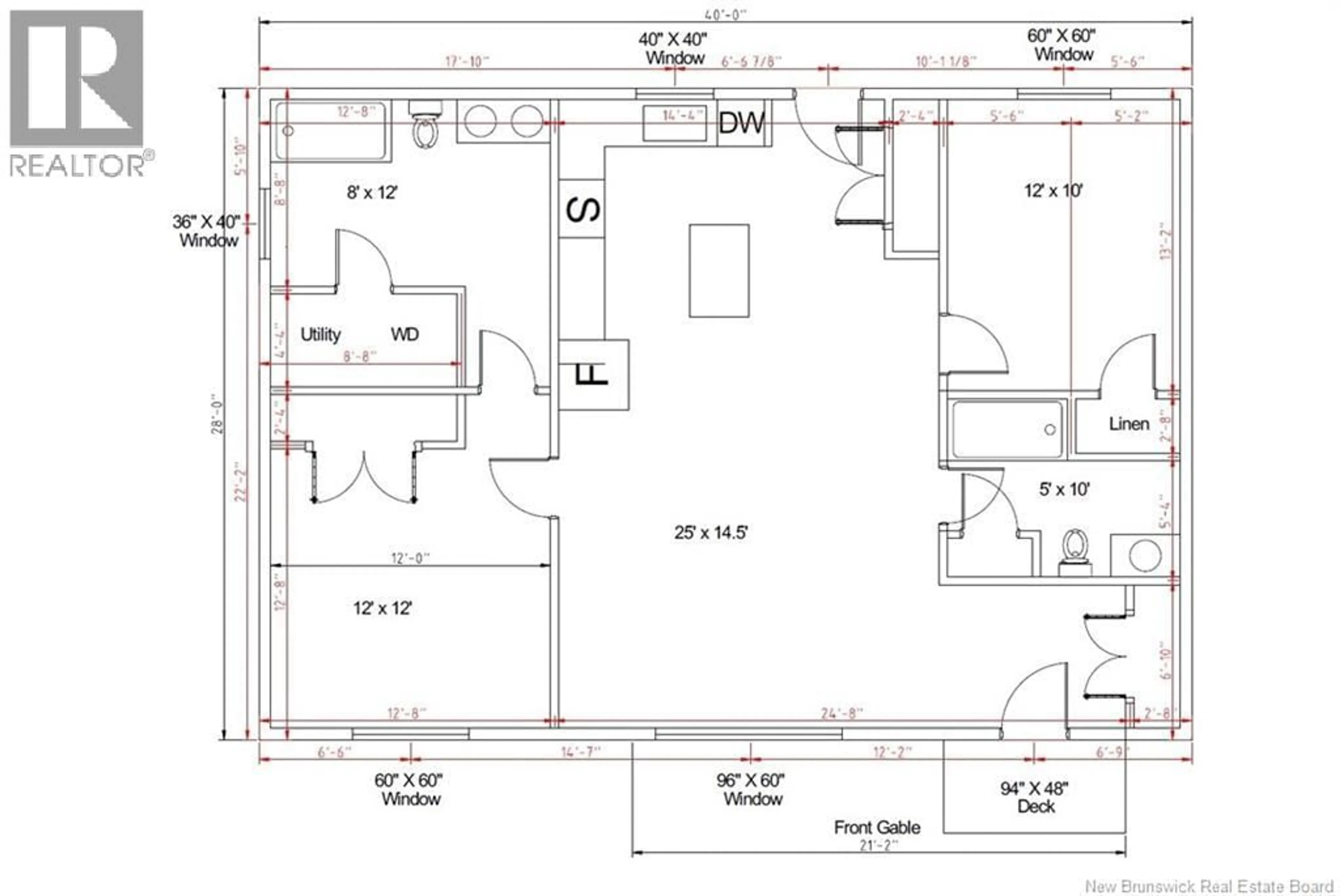 Floor plan for 193 LOWER DURHAM ROAD, Durham Bridge New Brunswick E6C1H5