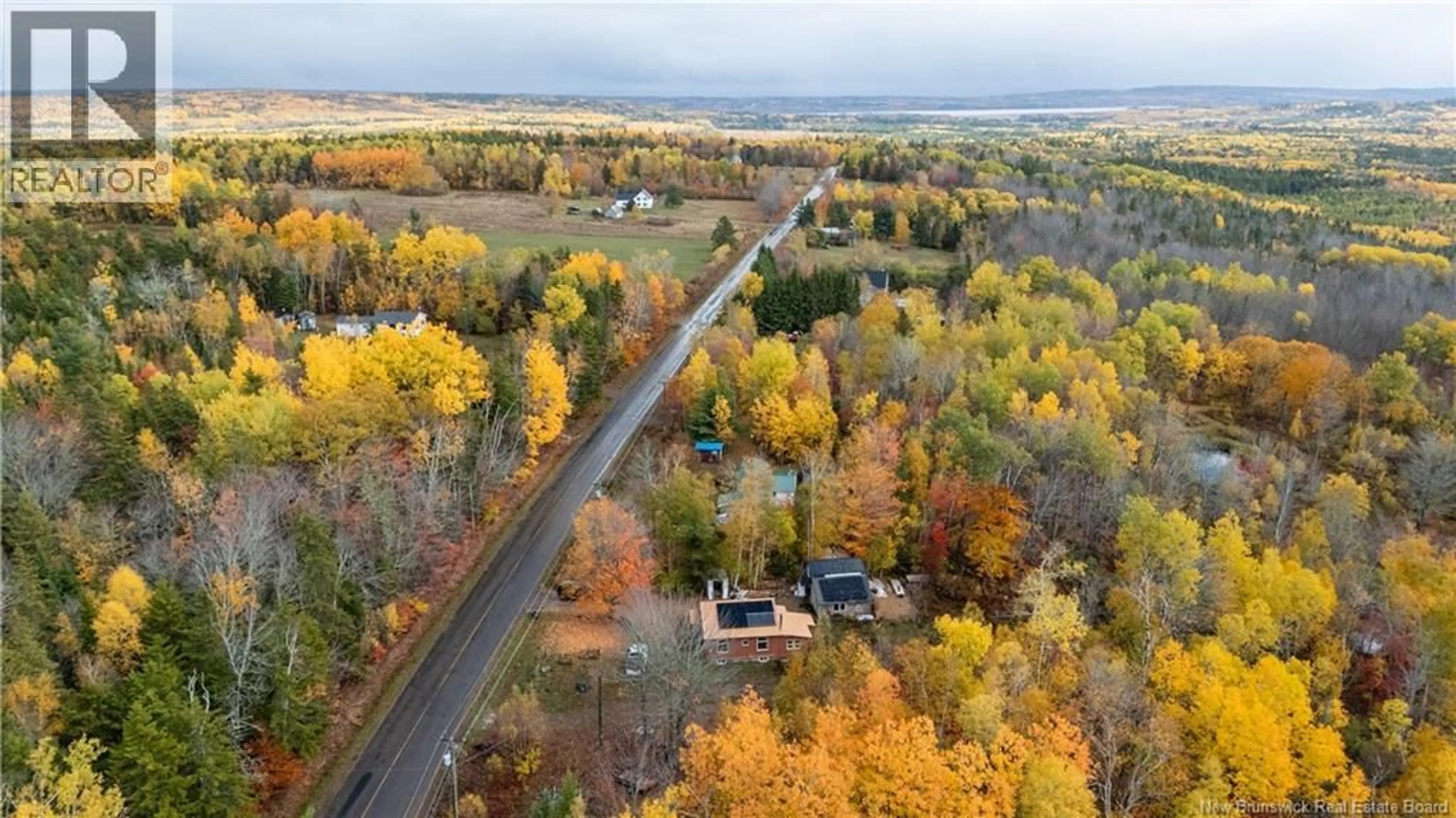 A pic from outside/outdoor area/front of a property/back of a property/a pic from drone, forest/trees view for 599 DAWSON ROAD, Dawson Settlement New Brunswick E4H2B8