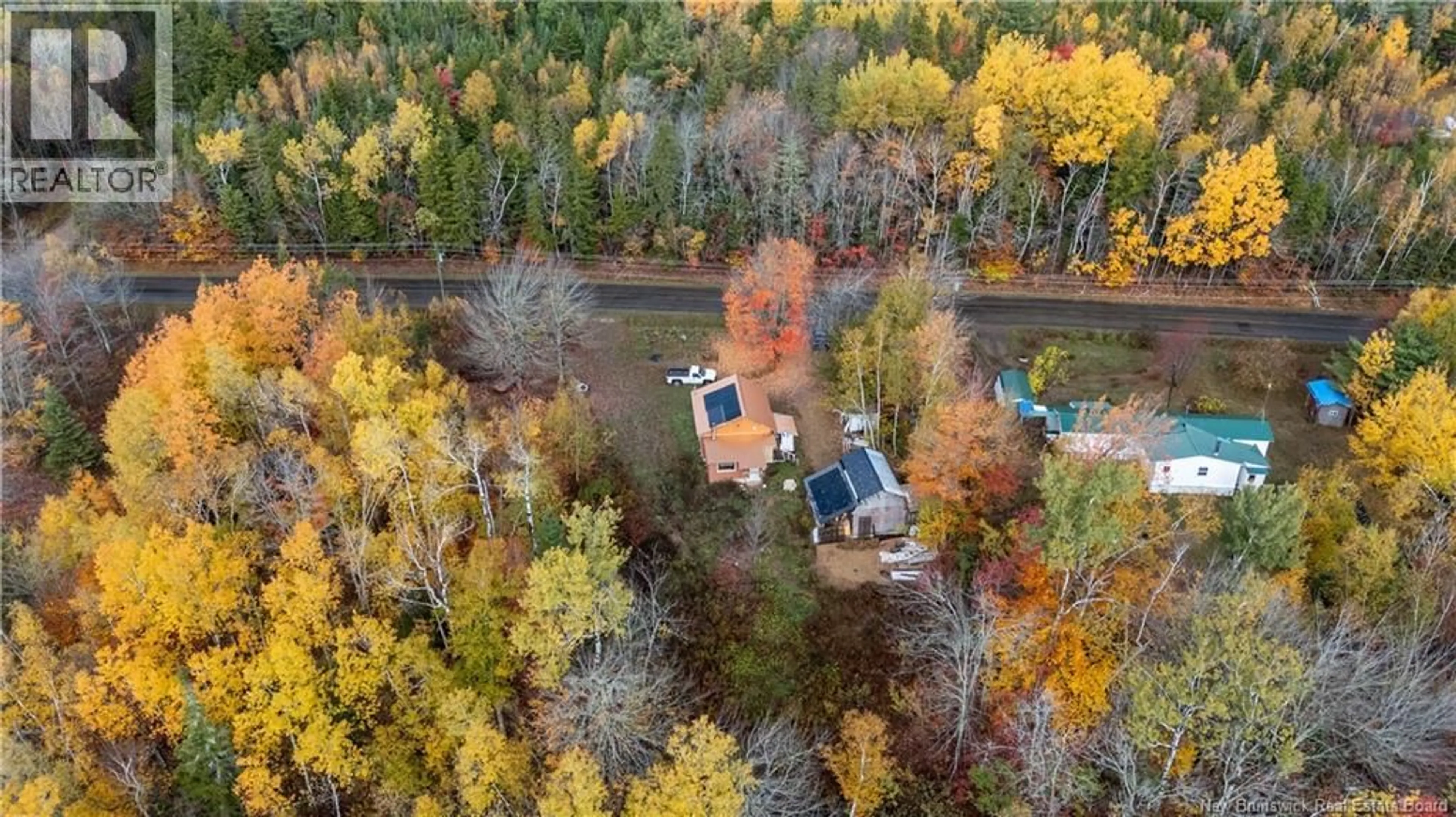 A pic from outside/outdoor area/front of a property/back of a property/a pic from drone, water/lake/river/ocean view for 599 DAWSON ROAD, Dawson Settlement New Brunswick E4H2B8