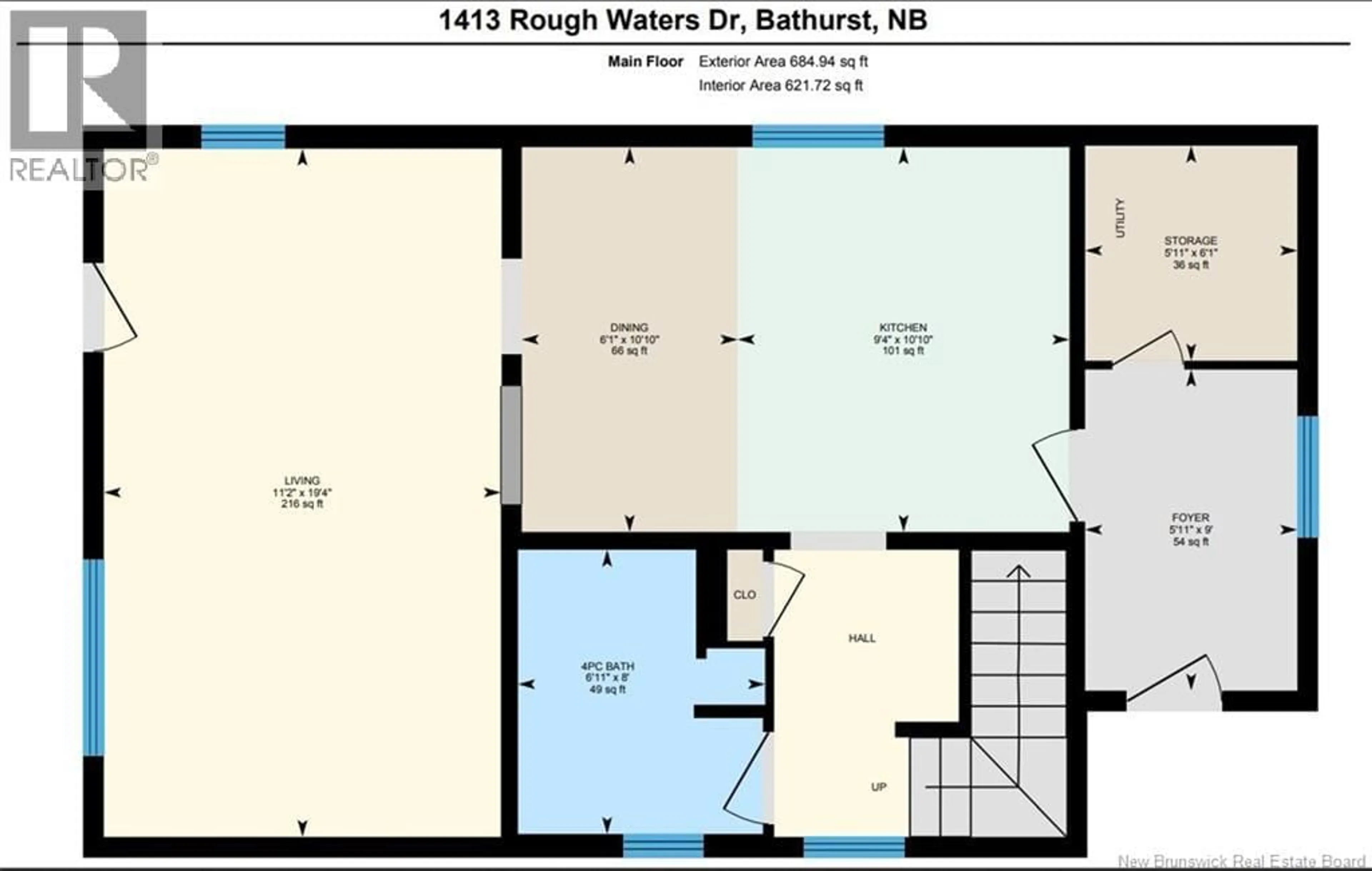 Floor plan for 1413 ROUGH WATERS, Bathurst New Brunswick E2A1Z4
