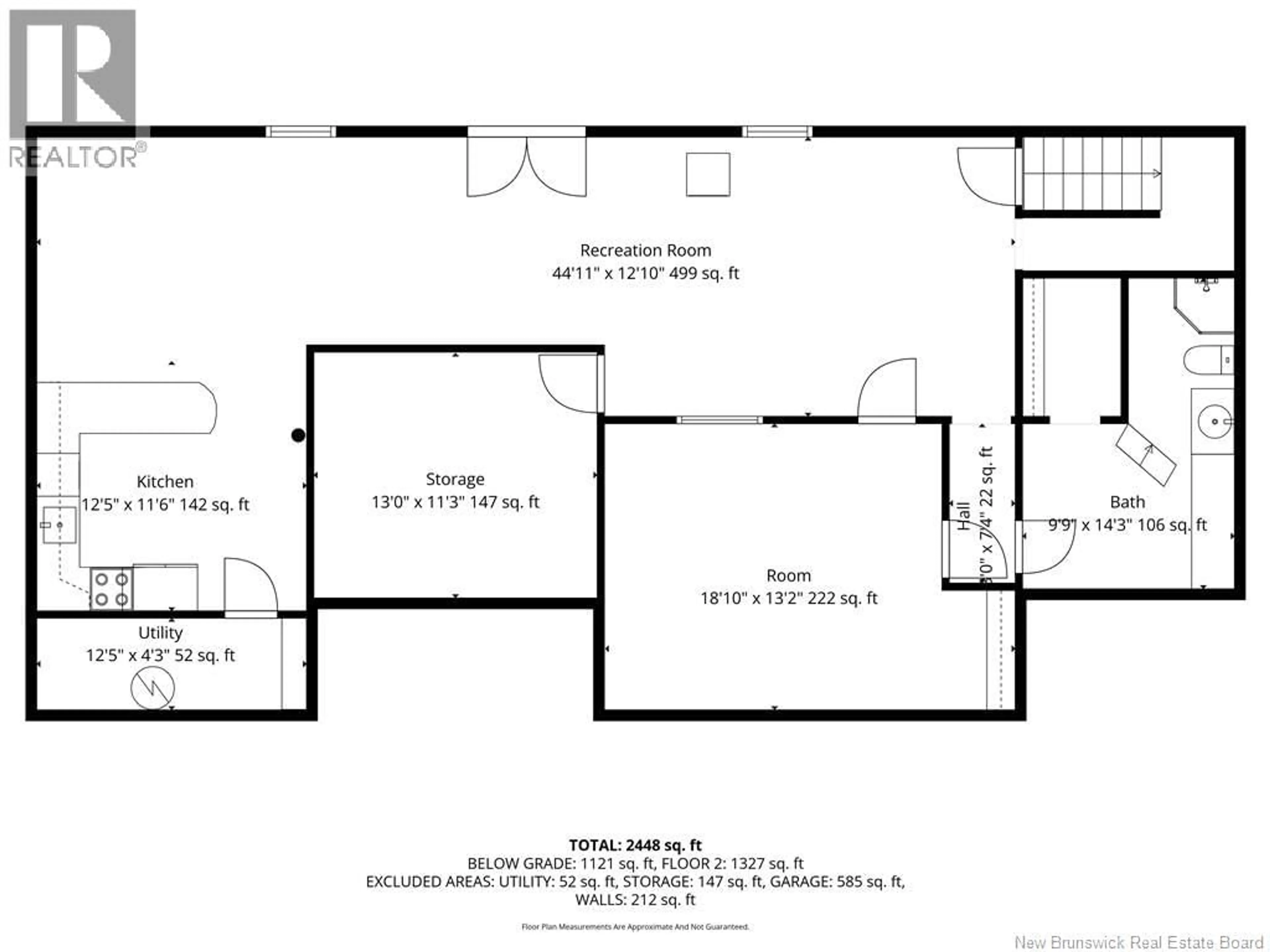 Floor plan for 228 OLD SHEDIAC, Memramcook New Brunswick E4K1W2