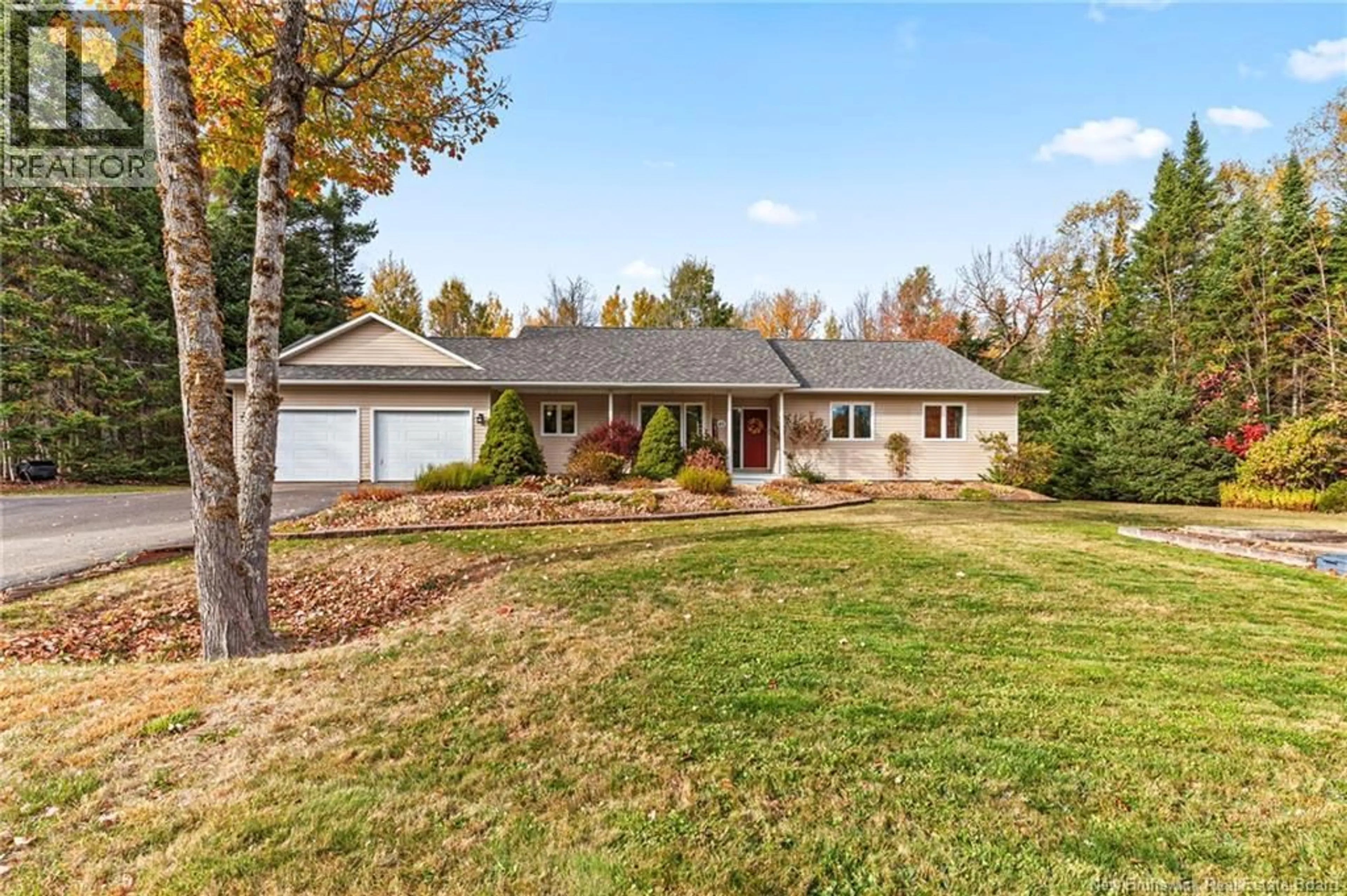A pic from outside/outdoor area/front of a property/back of a property/a pic from drone, street for 45 MARS LANE, Hanwell New Brunswick E3C1M9