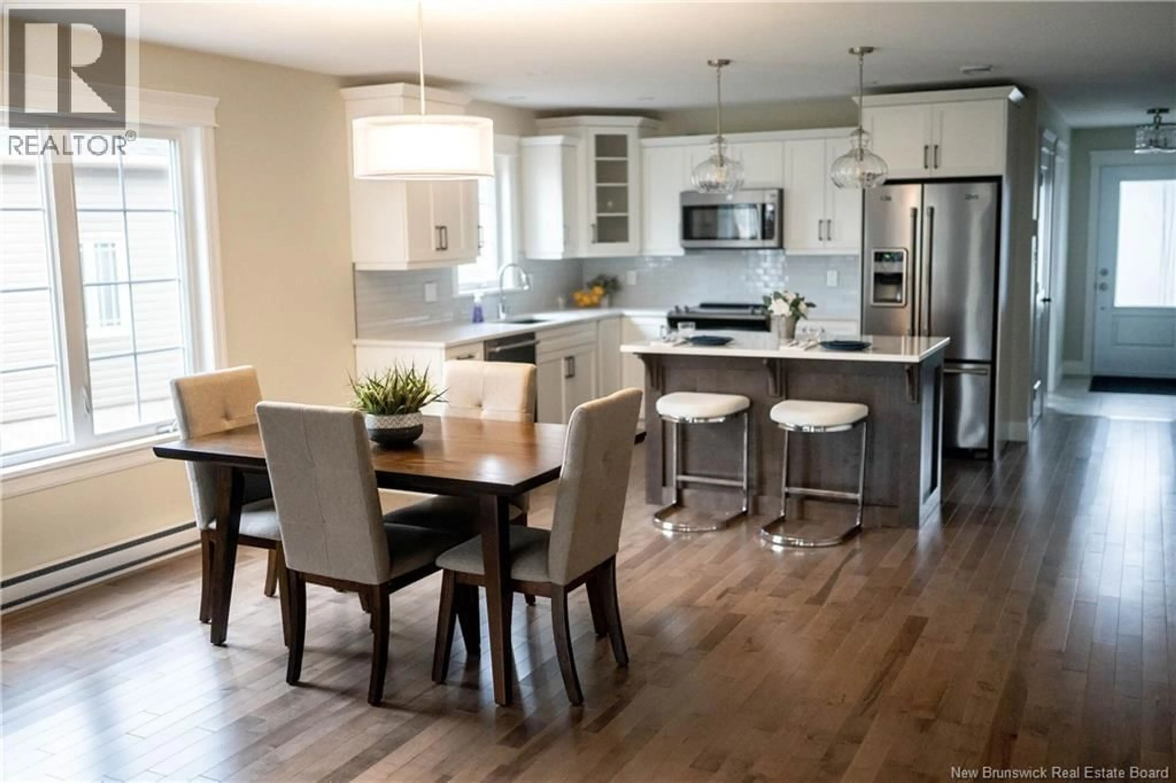Open concept kitchen, wood/laminate floor for 119 ROSEBANK CRESCENT, Riverview New Brunswick E1B0R5