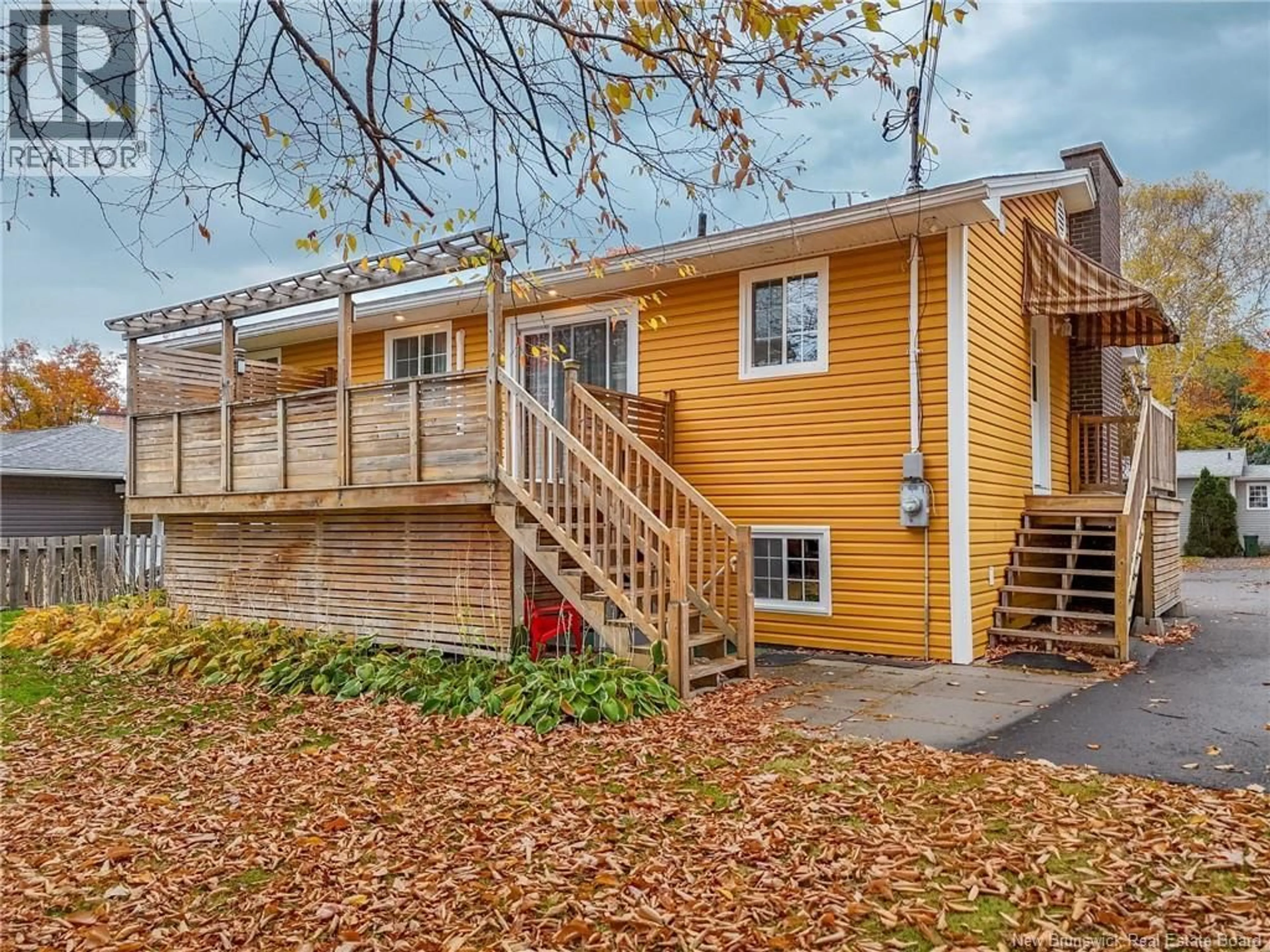 Home with vinyl exterior material, street for 63 FOLEY COURT, Fredericton New Brunswick E3B2R8