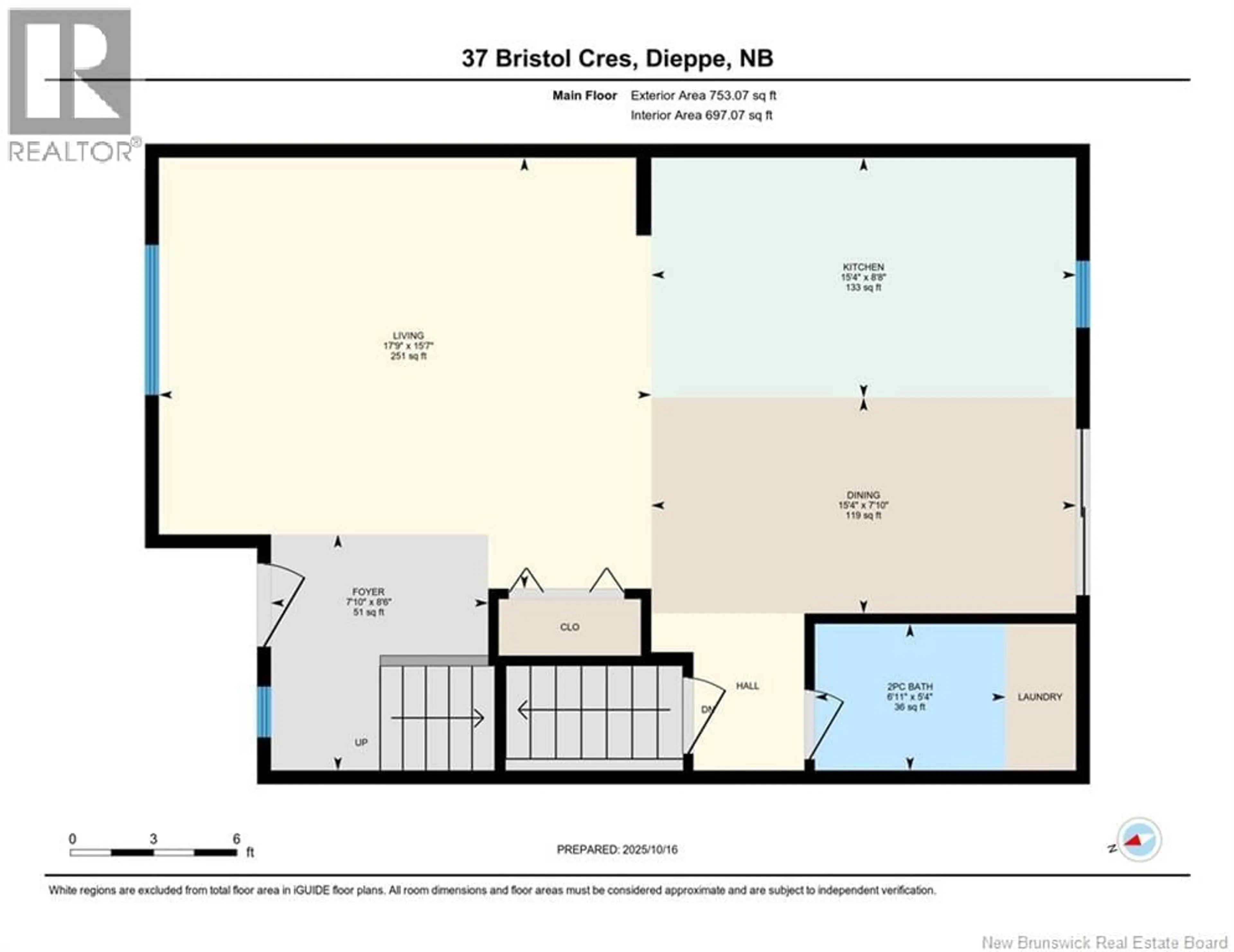Floor plan for 37 BRISTOL CRESCENT, Riverview New Brunswick E1B0S9