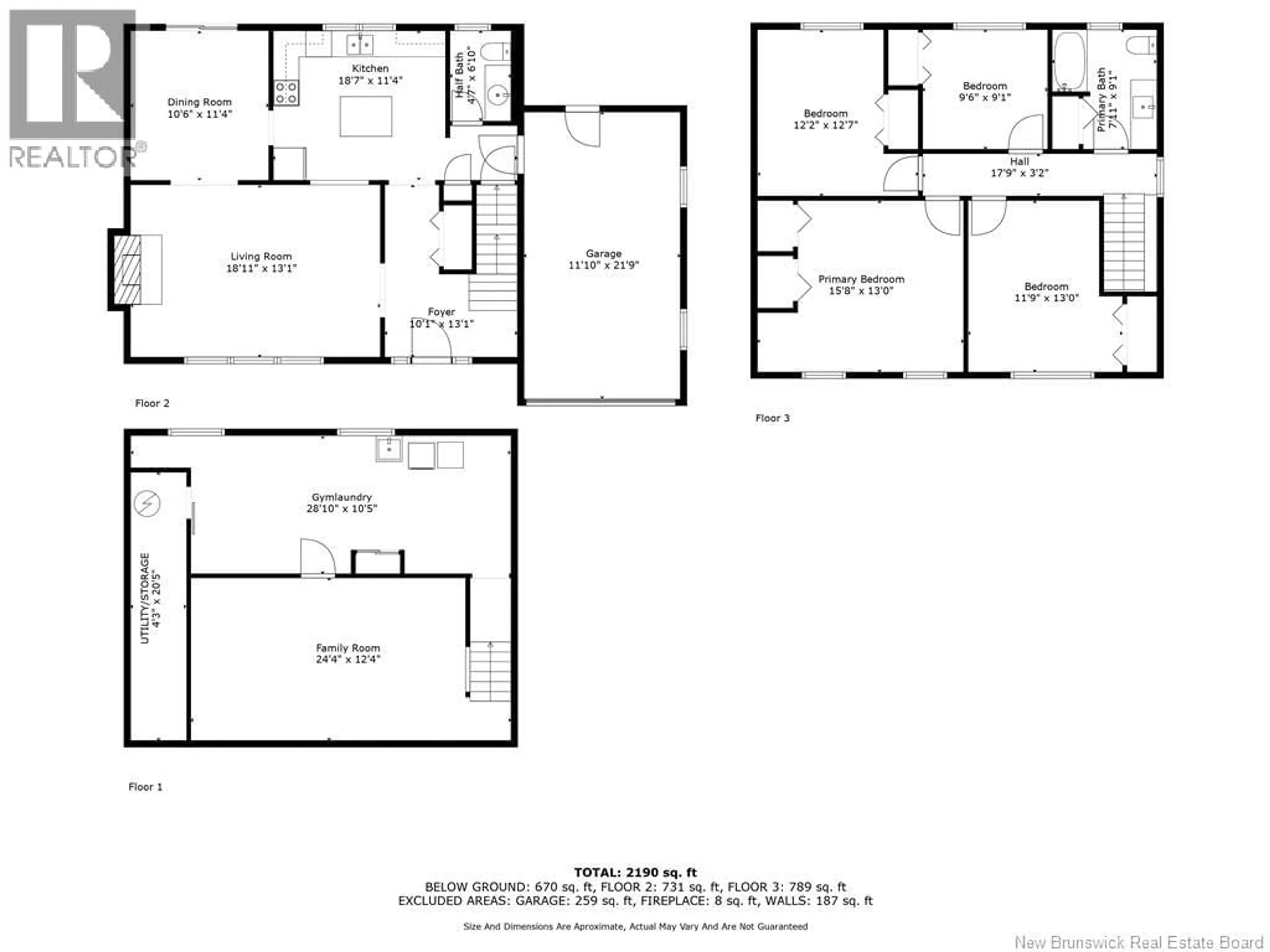 Floor plan for 58 BRIARWOOD, Moncton New Brunswick E1E3X2