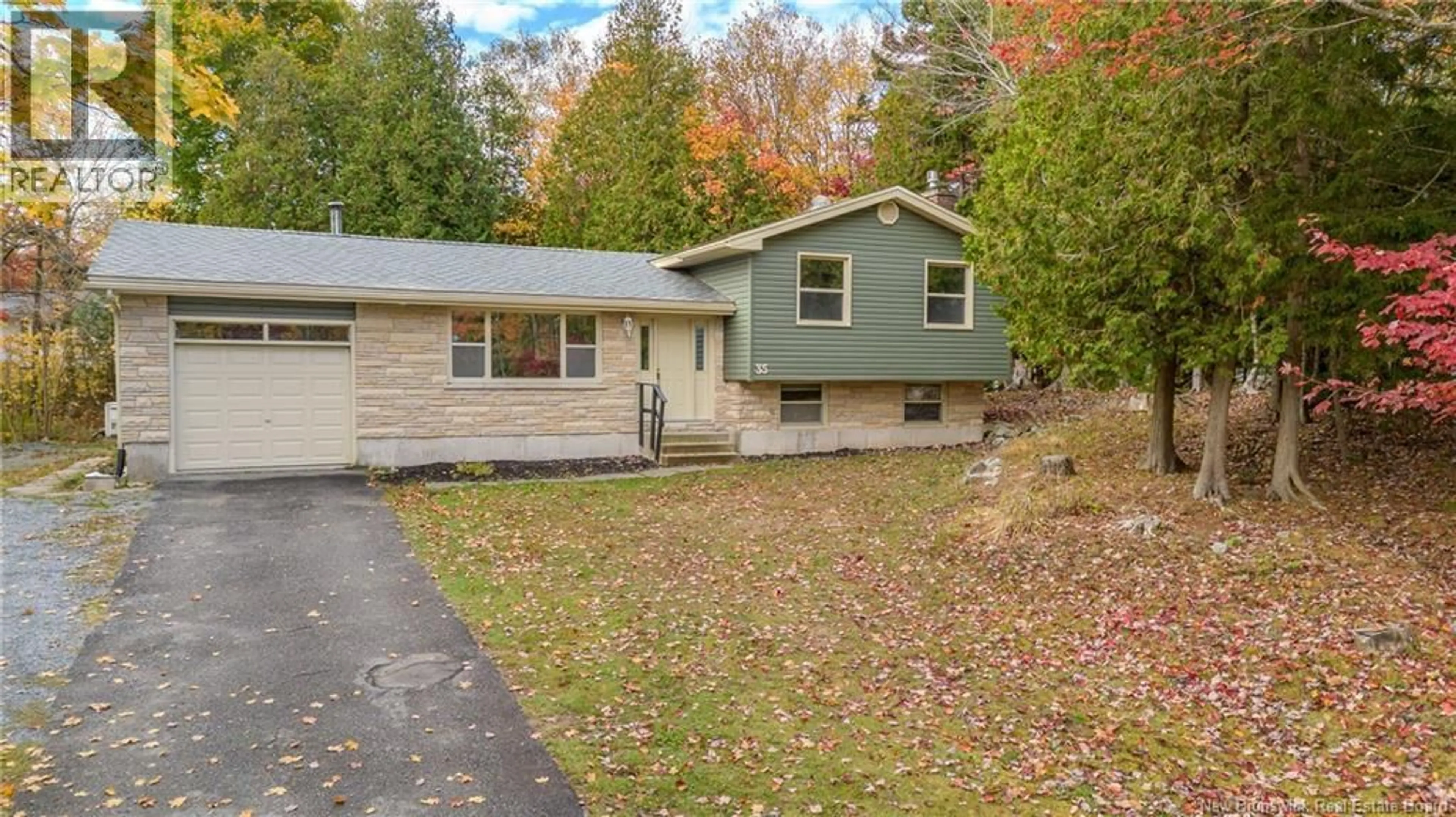 Home with vinyl exterior material, street for 35 HIGHLAND AVENUE, Rothesay New Brunswick E2E5N1