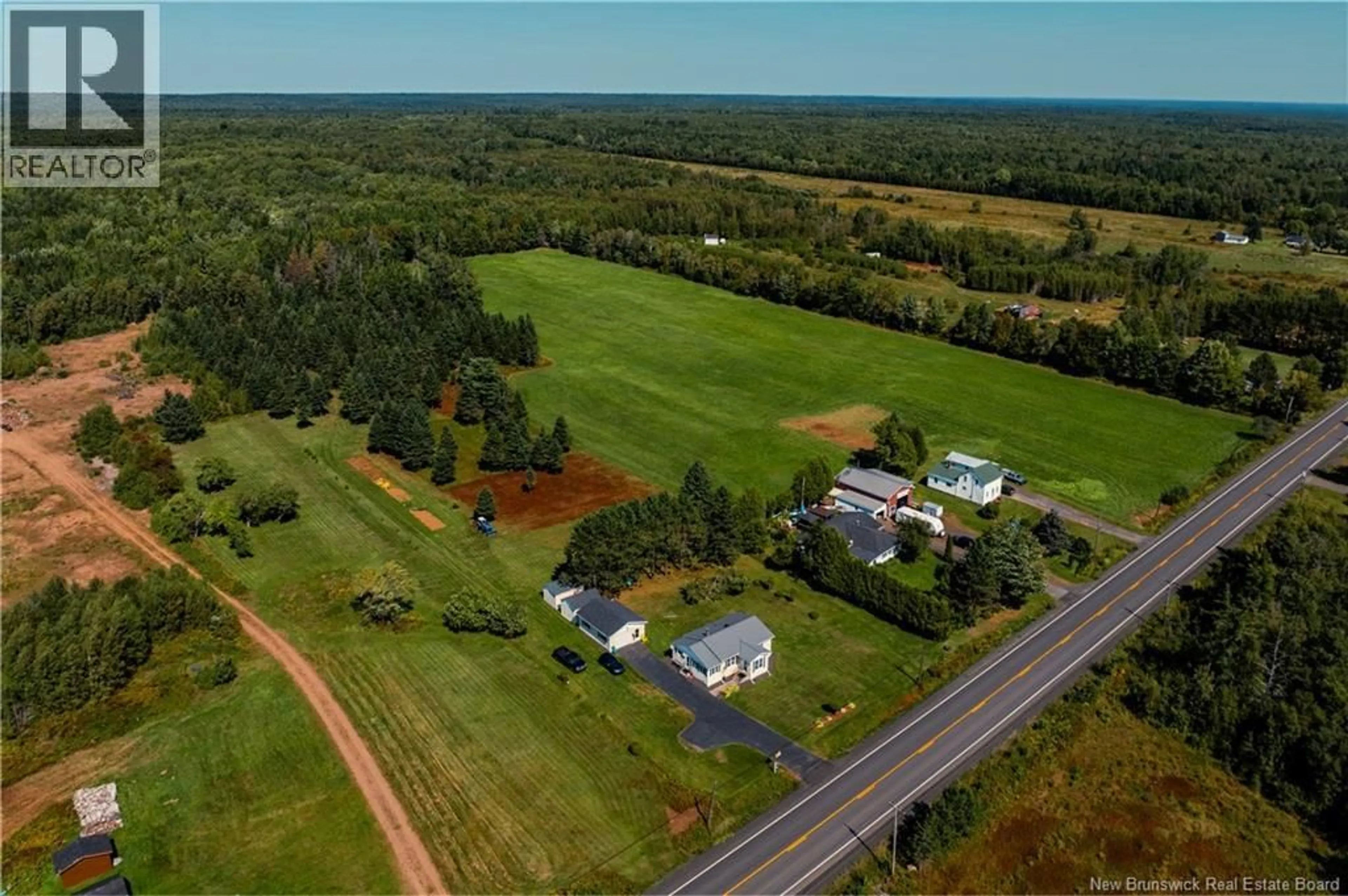 A pic from outside/outdoor area/front of a property/back of a property/a pic from drone, unknown for 6317 ROUTE 10, Upper Salmon Creek New Brunswick E4A1E2
