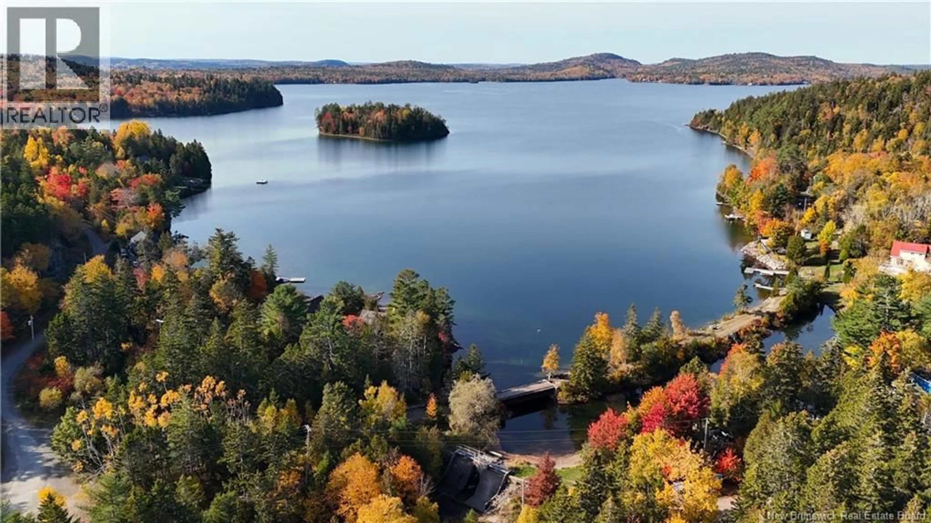 A pic from outside/outdoor area/front of a property/back of a property/a pic from drone, water/lake/river/ocean view for 1 CHAMCOOK LAKE ROAD, Chamcook New Brunswick E5B2Z5