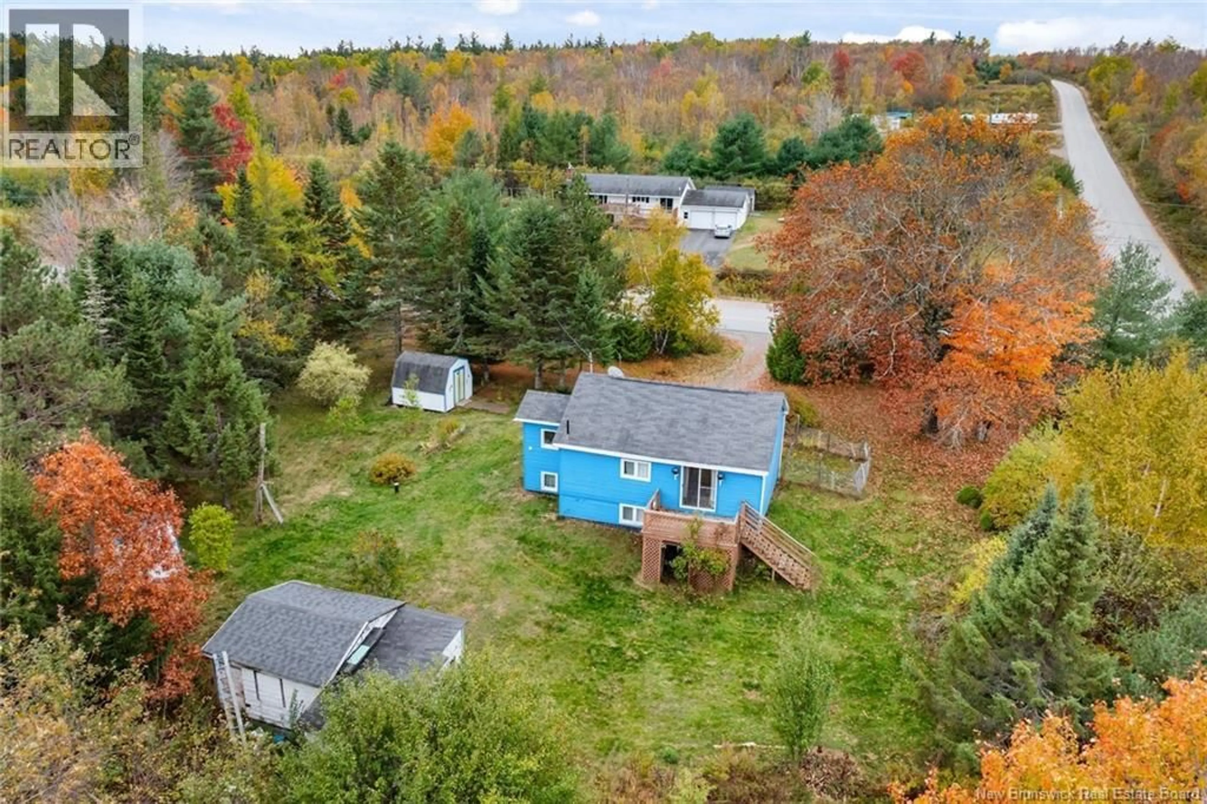 A pic from outside/outdoor area/front of a property/back of a property/a pic from drone, water/lake/river/ocean view for 7581 ROUTE 101, Clarendon New Brunswick E5K4C9
