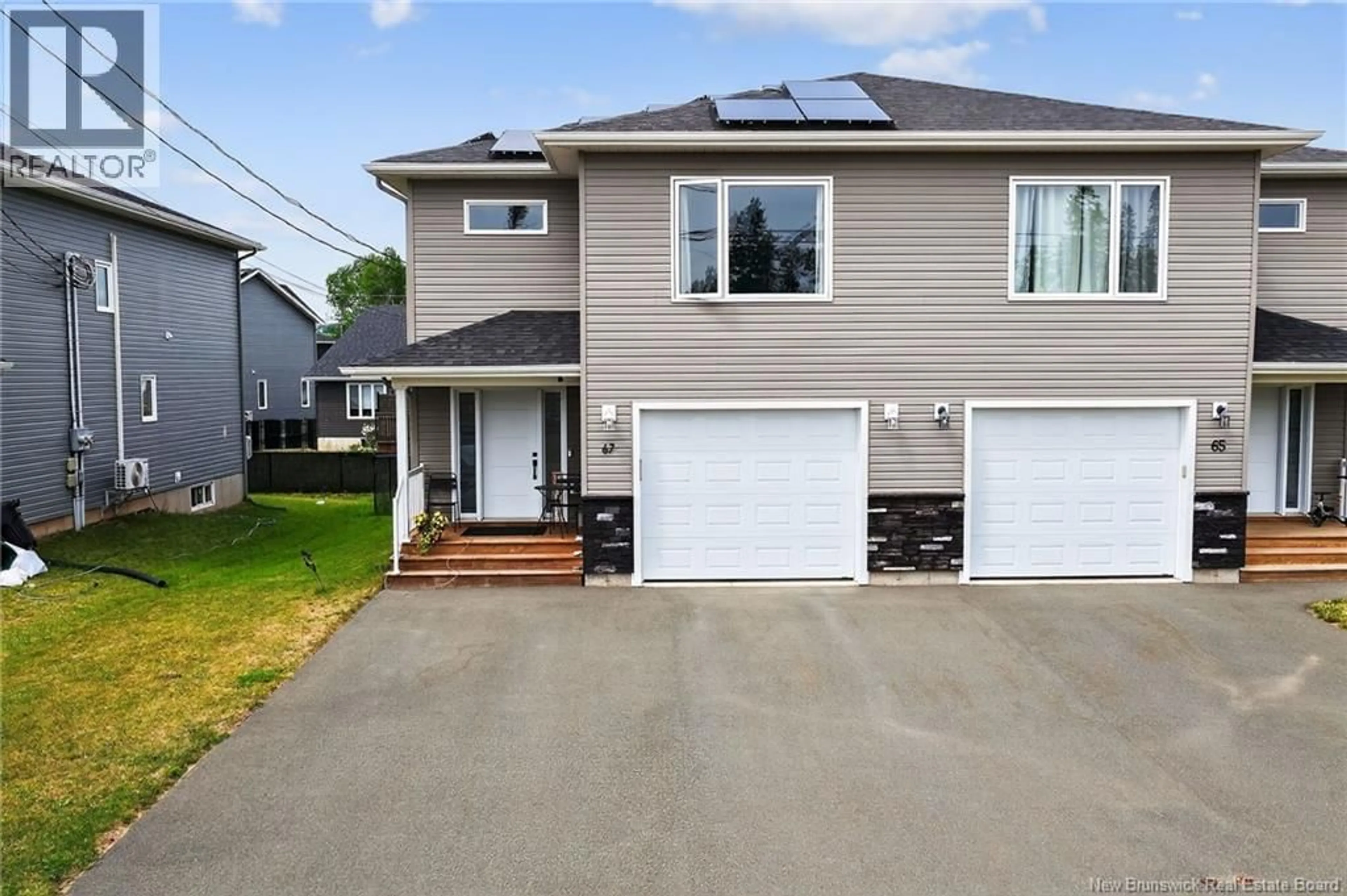 Home with vinyl exterior material, street for 67 WAKEFIELD STREET, Moncton New Brunswick E1G6A8