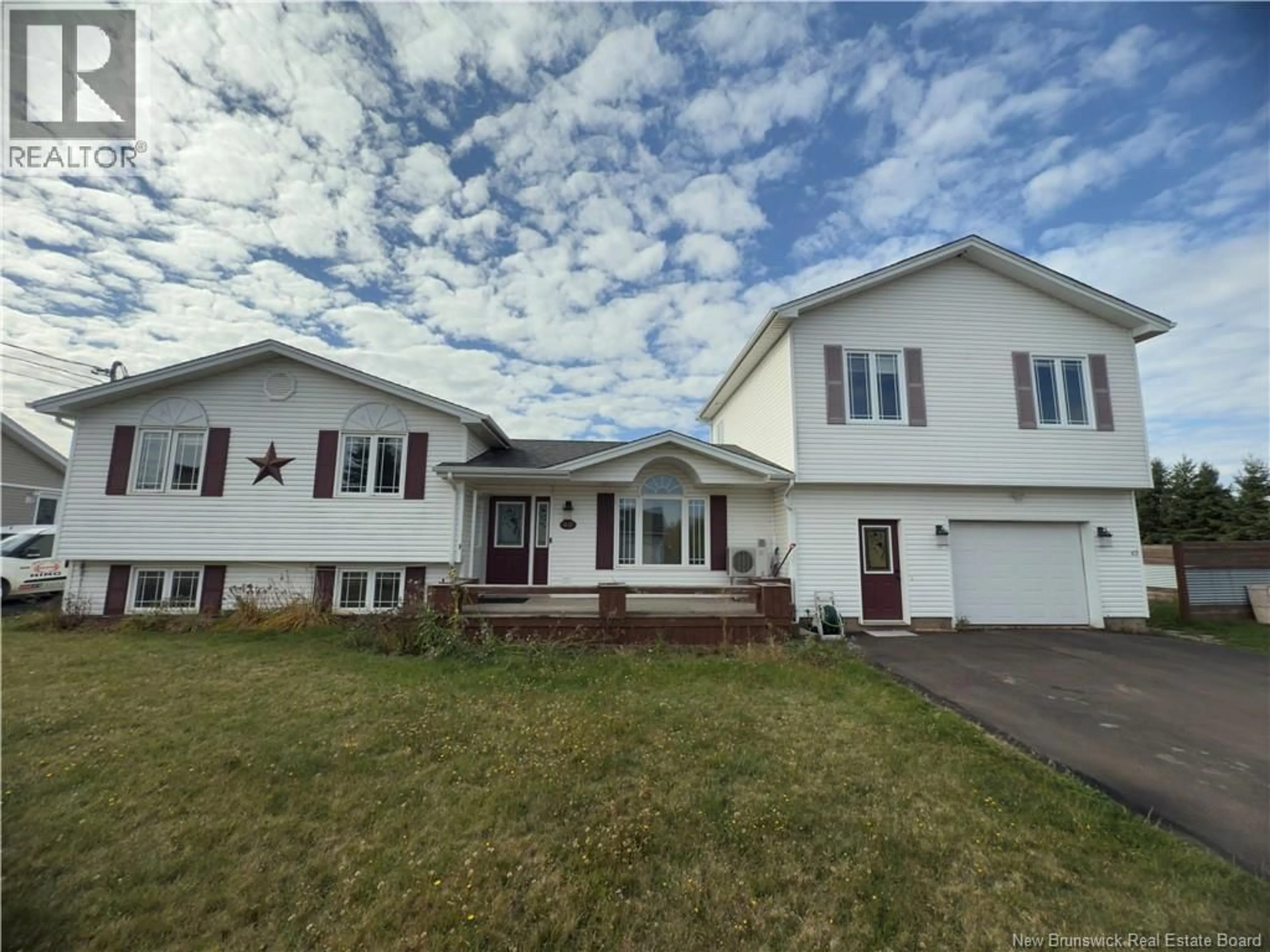 Home with vinyl exterior material, street for 60-62 ASHWORTH DRIVE, Moncton New Brunswick E1A6J8
