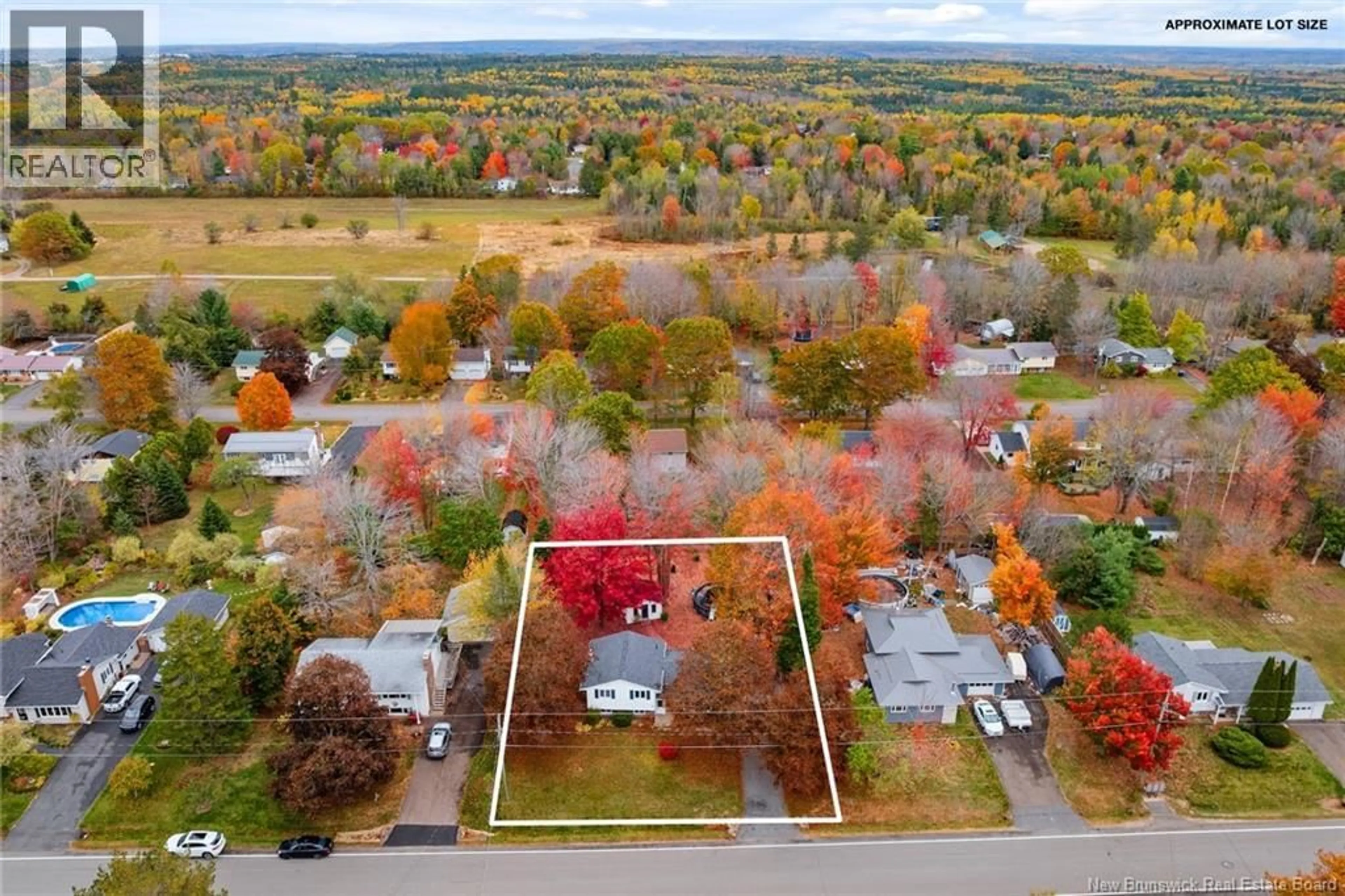 A pic from outside/outdoor area/front of a property/back of a property/a pic from drone, unknown for 91 BRADSHAW DRIVE, New Maryland New Brunswick E3C1H1