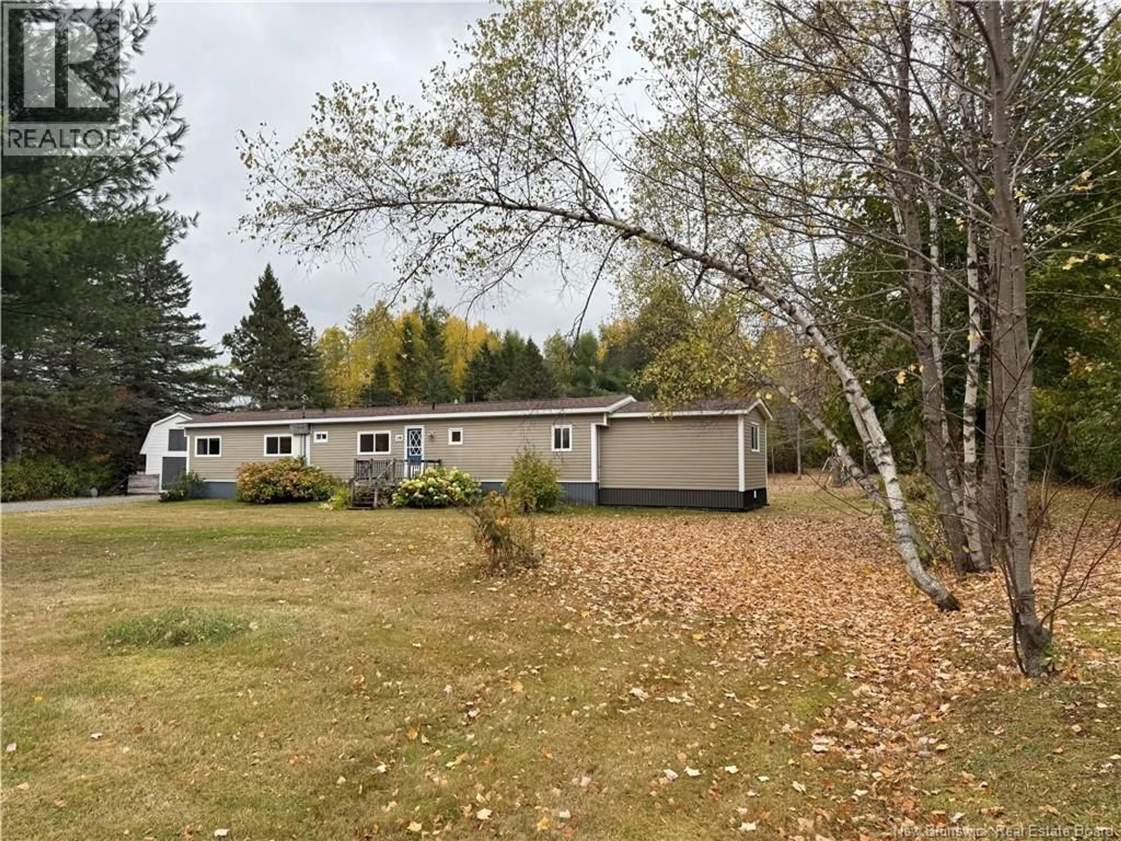 A pic from outside/outdoor area/front of a property/back of a property/a pic from drone, forest/trees view for 198 DOUGLASFIELD ROAD, Miramichi New Brunswick E1N4S5