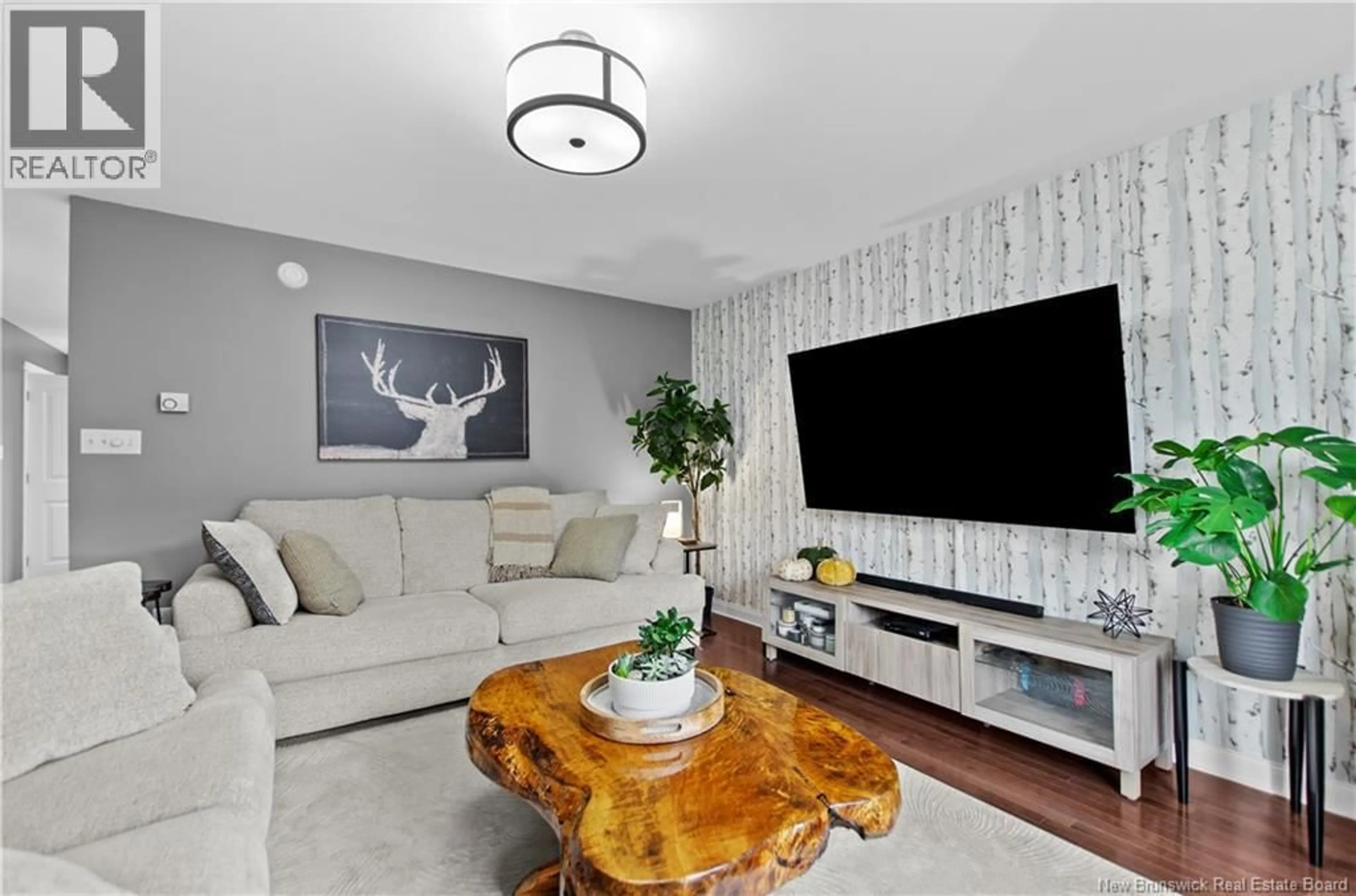 Living room with furniture, wood/laminate floor for 36 WESTIN LANE, Nashwaaksis New Brunswick E3A5X2