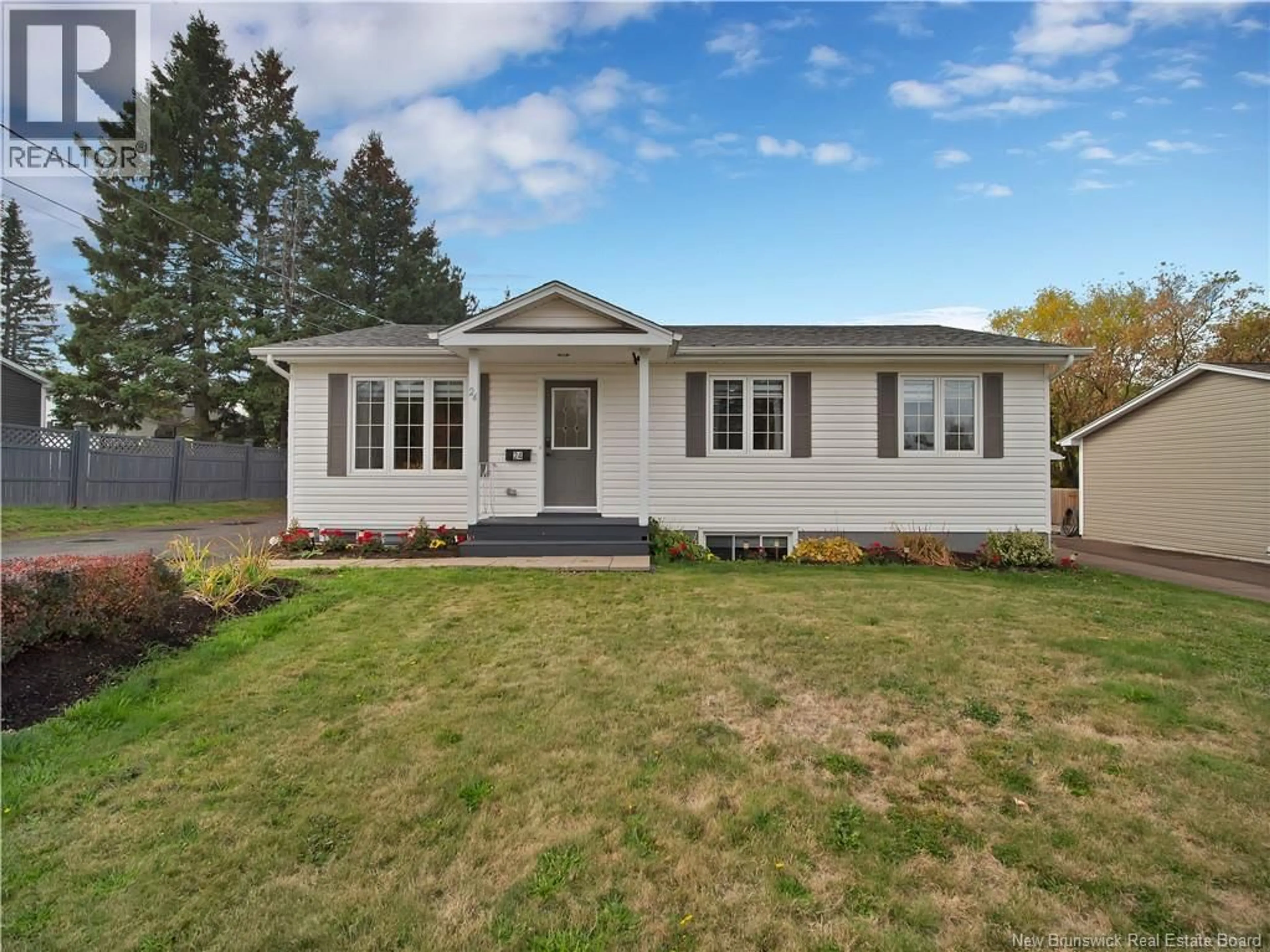 Home with vinyl exterior material, street for 24 PALISADE DRIVE, Moncton New Brunswick E1A6Y1