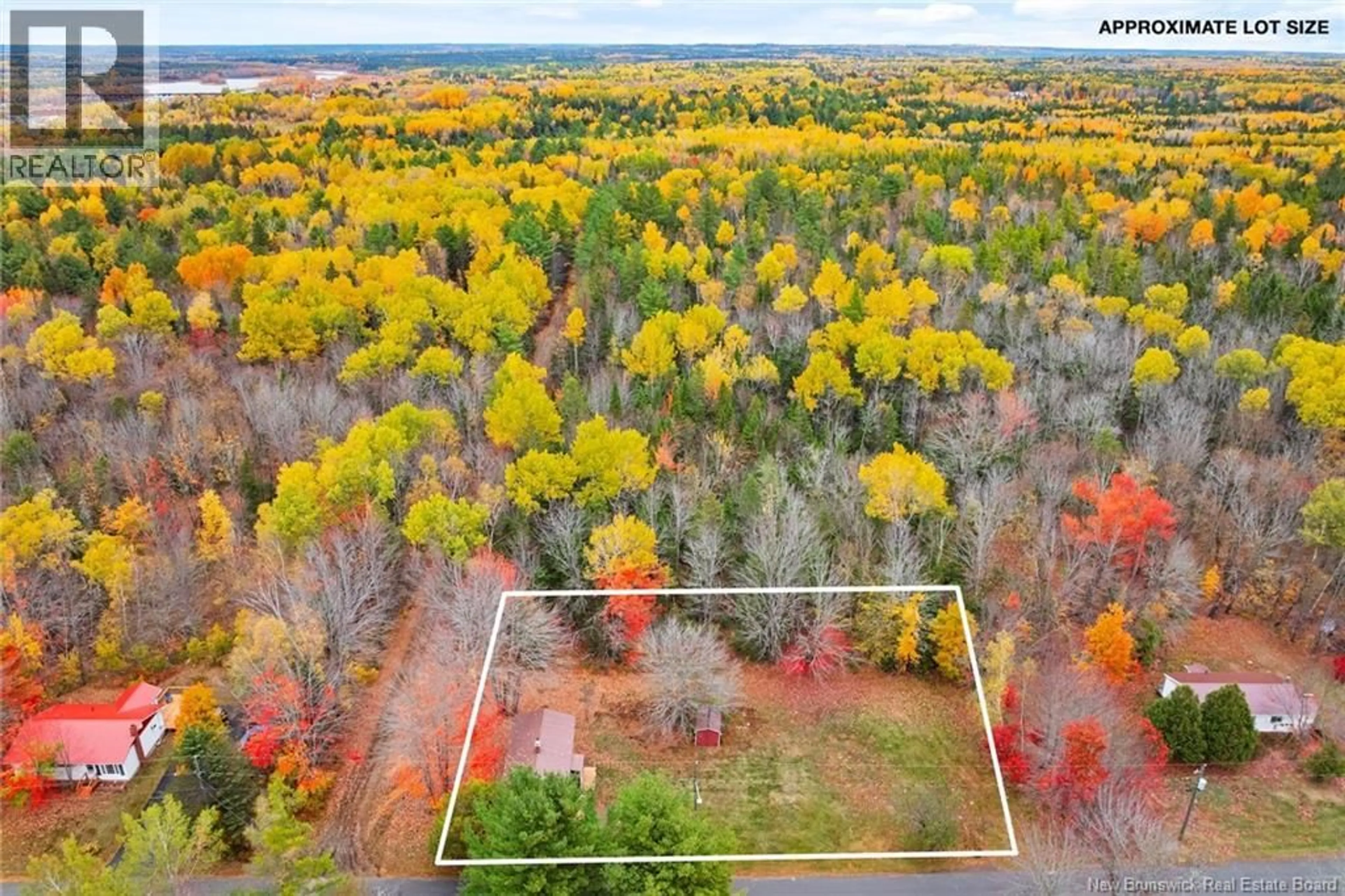 A pic from outside/outdoor area/front of a property/back of a property/a pic from drone, forest/trees view for 51 DUFFERIN ROAD, Chipman New Brunswick E4A3X3