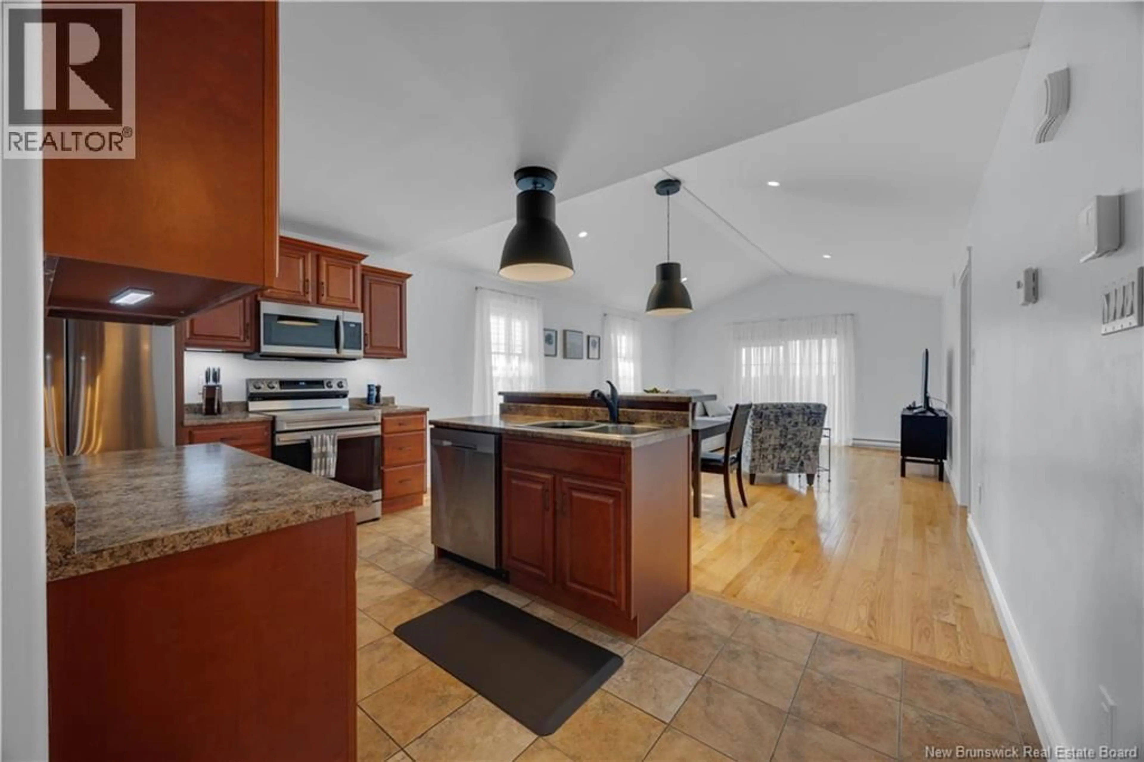 Open concept kitchen, ceramic/tile floor for 35 MOSAIC DRIVE, Saint John New Brunswick E2J0K1