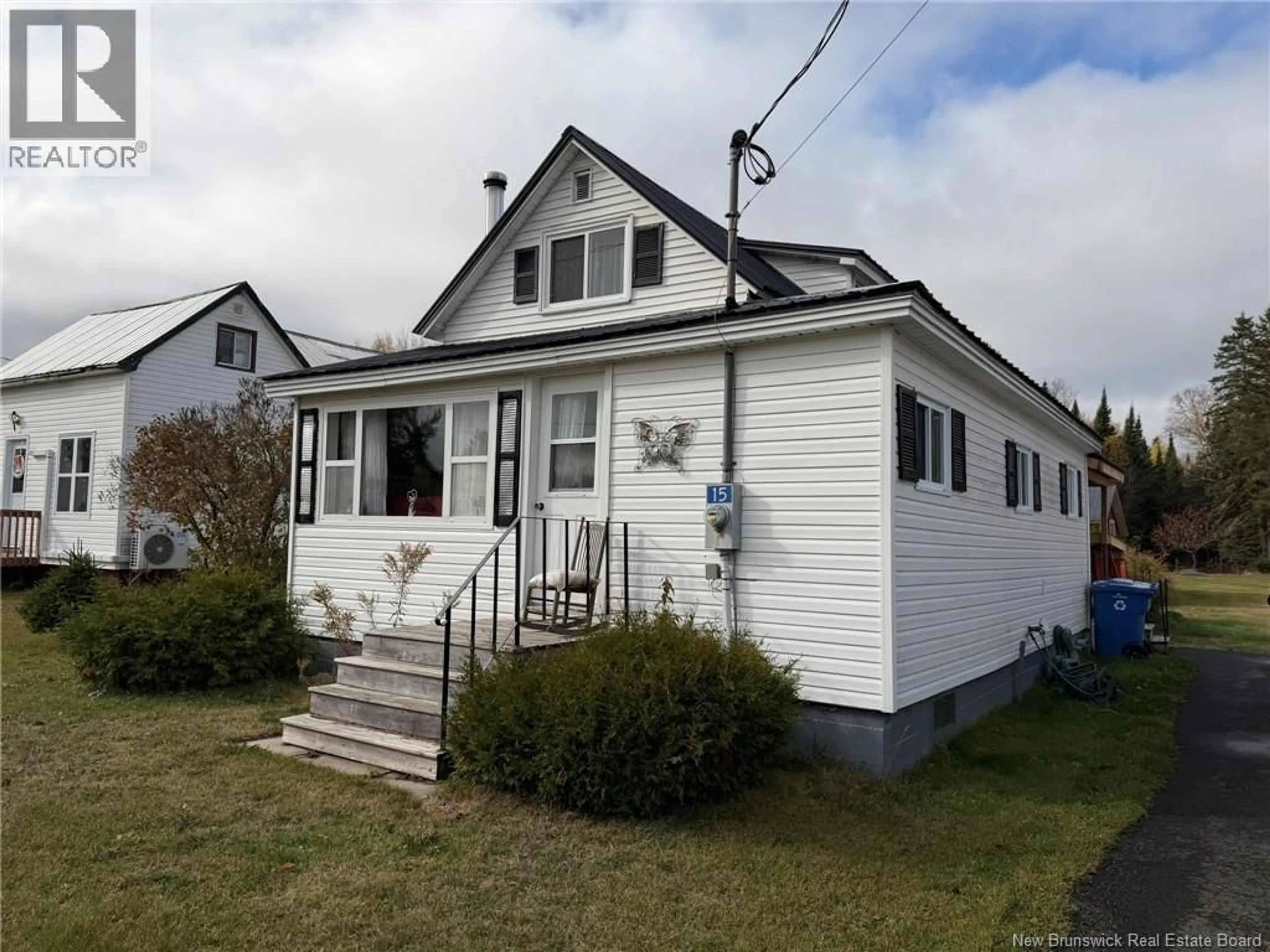 Home with vinyl exterior material, street for 15 LEWIS ROAD, Juniper New Brunswick E7L1J6