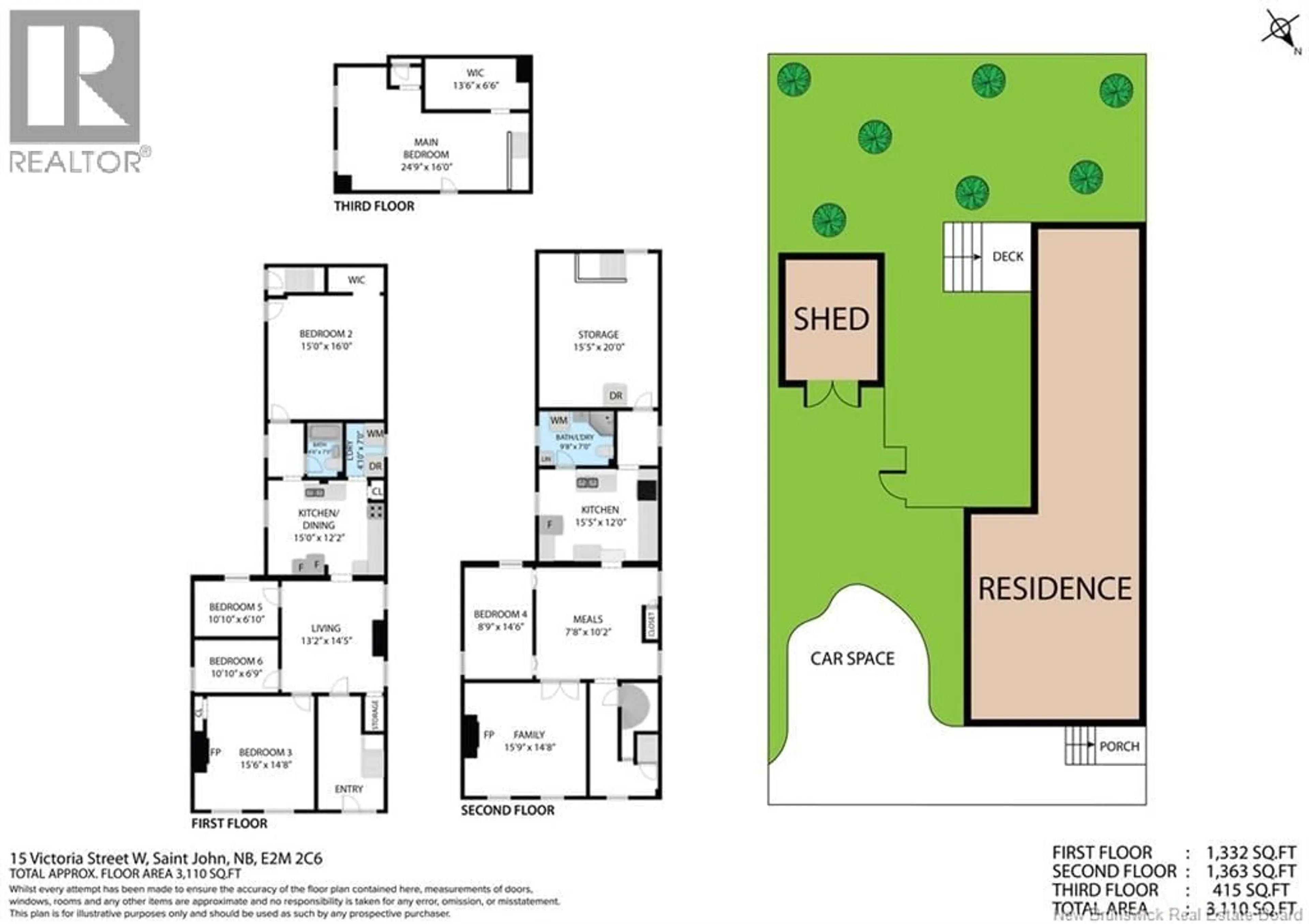 Floor plan for 15 VICTORIA WEST STREET, Saint John New Brunswick E2M1A7