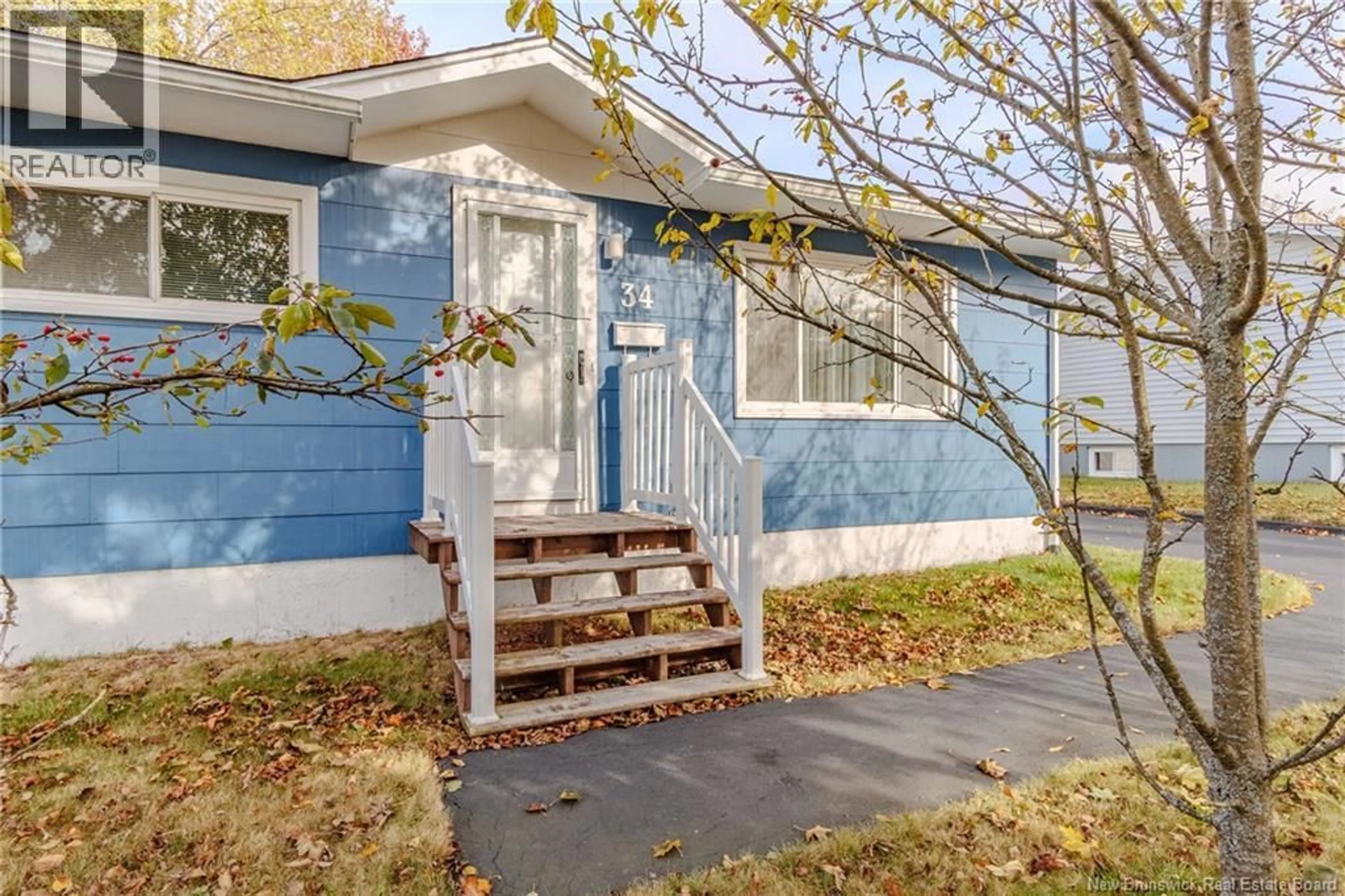 Home with vinyl exterior material, street for 34 GLENGARRY DRIVE, Saint John New Brunswick E2J2Y3