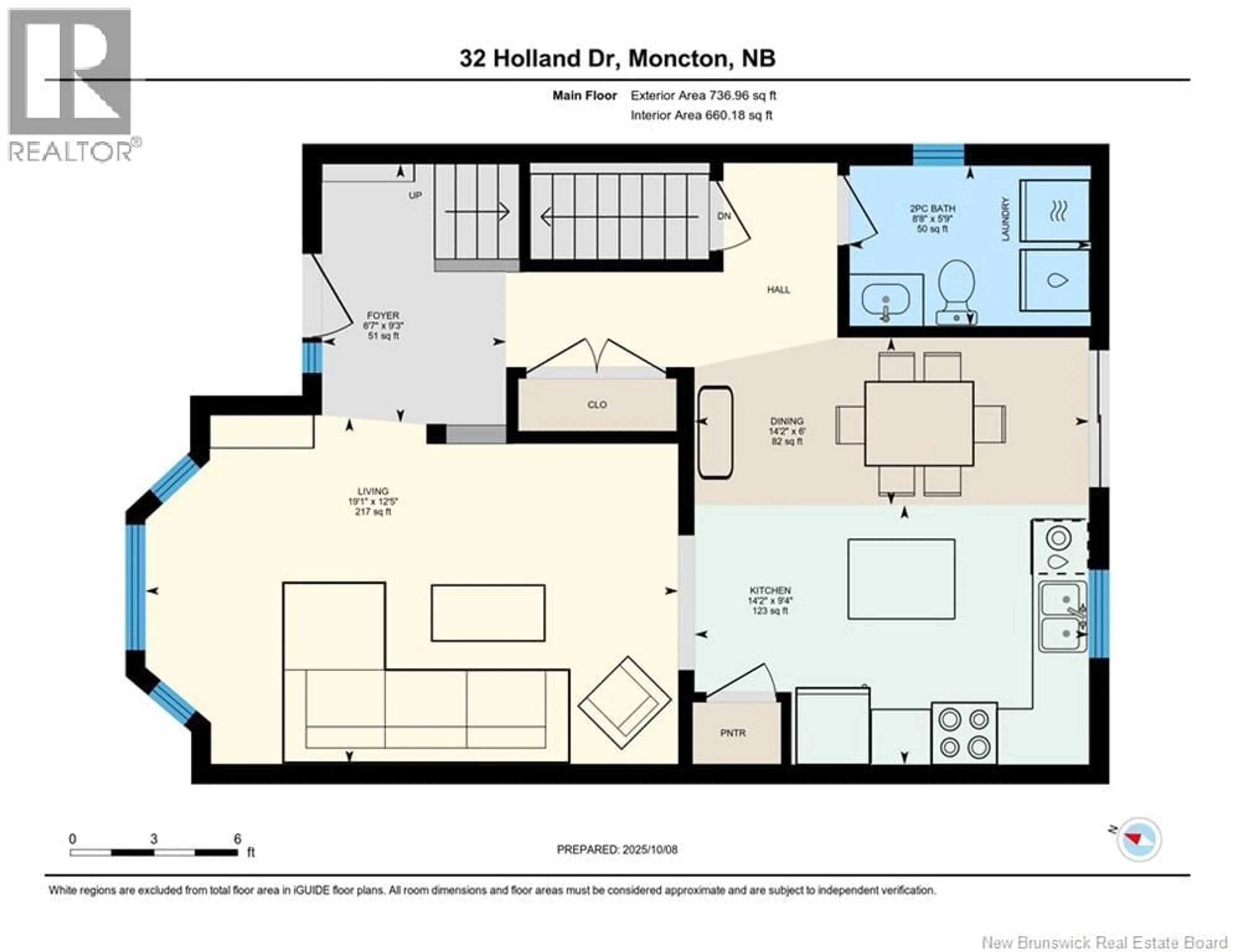 Floor plan for 32 HOLLAND DRIVE, Moncton New Brunswick E1G0X1