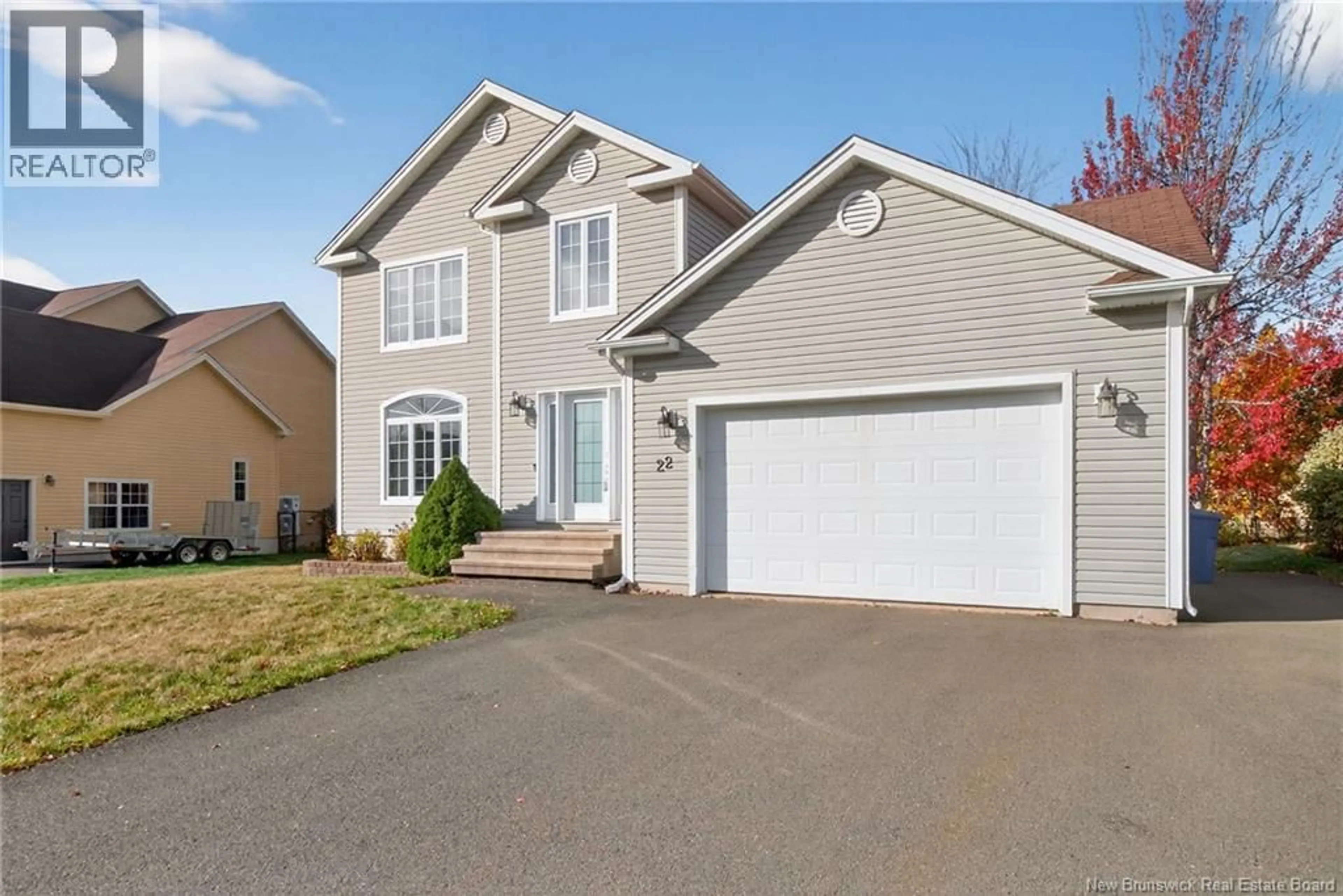 Home with vinyl exterior material, street for 22 CAMILLE STREET, Dieppe New Brunswick E1A0R6