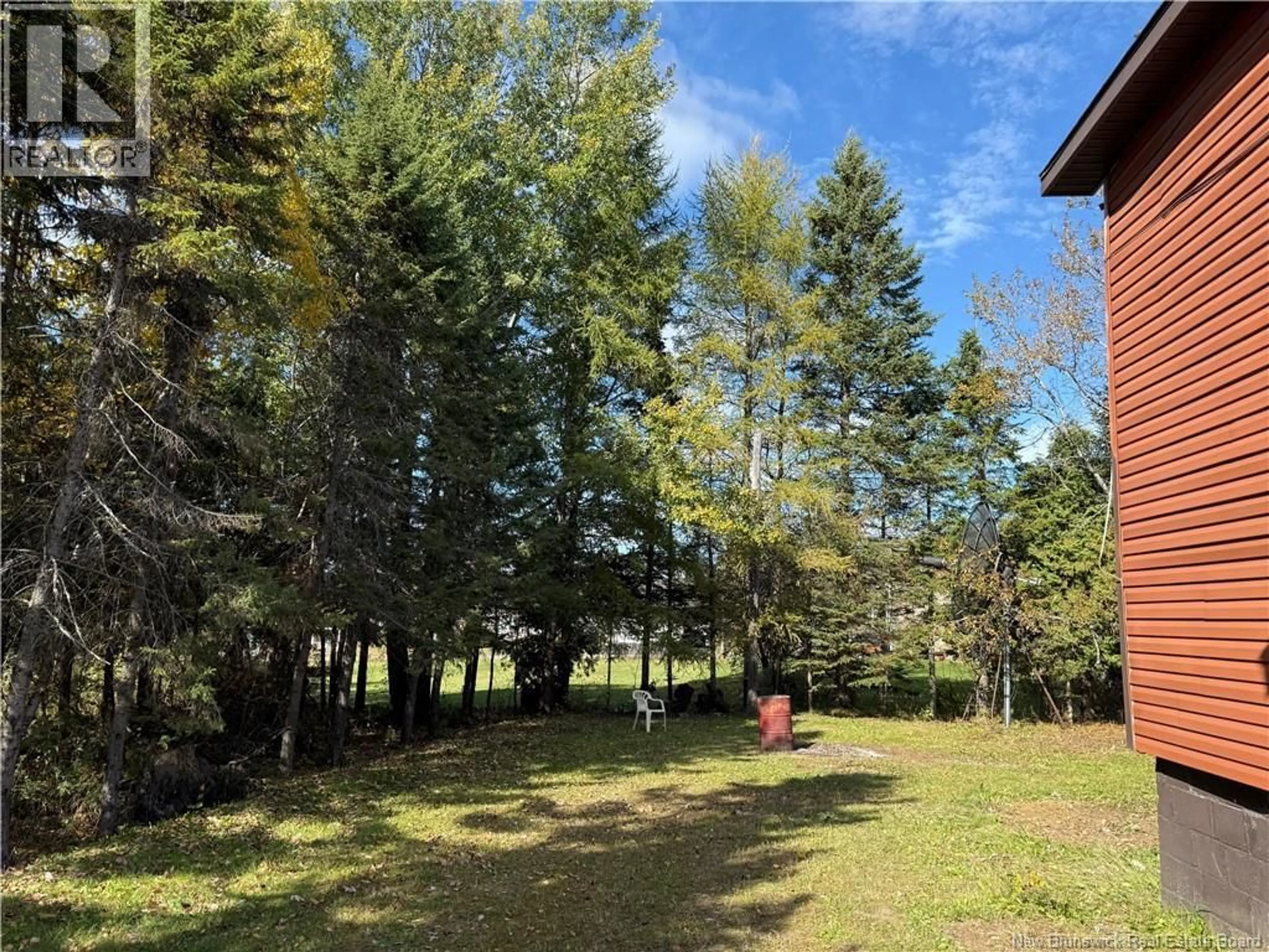 A pic from outside/outdoor area/front of a property/back of a property/a pic from drone, forest/trees view for 348 ST-JEAN STREET, Saint-Léonard New Brunswick E7E2B6