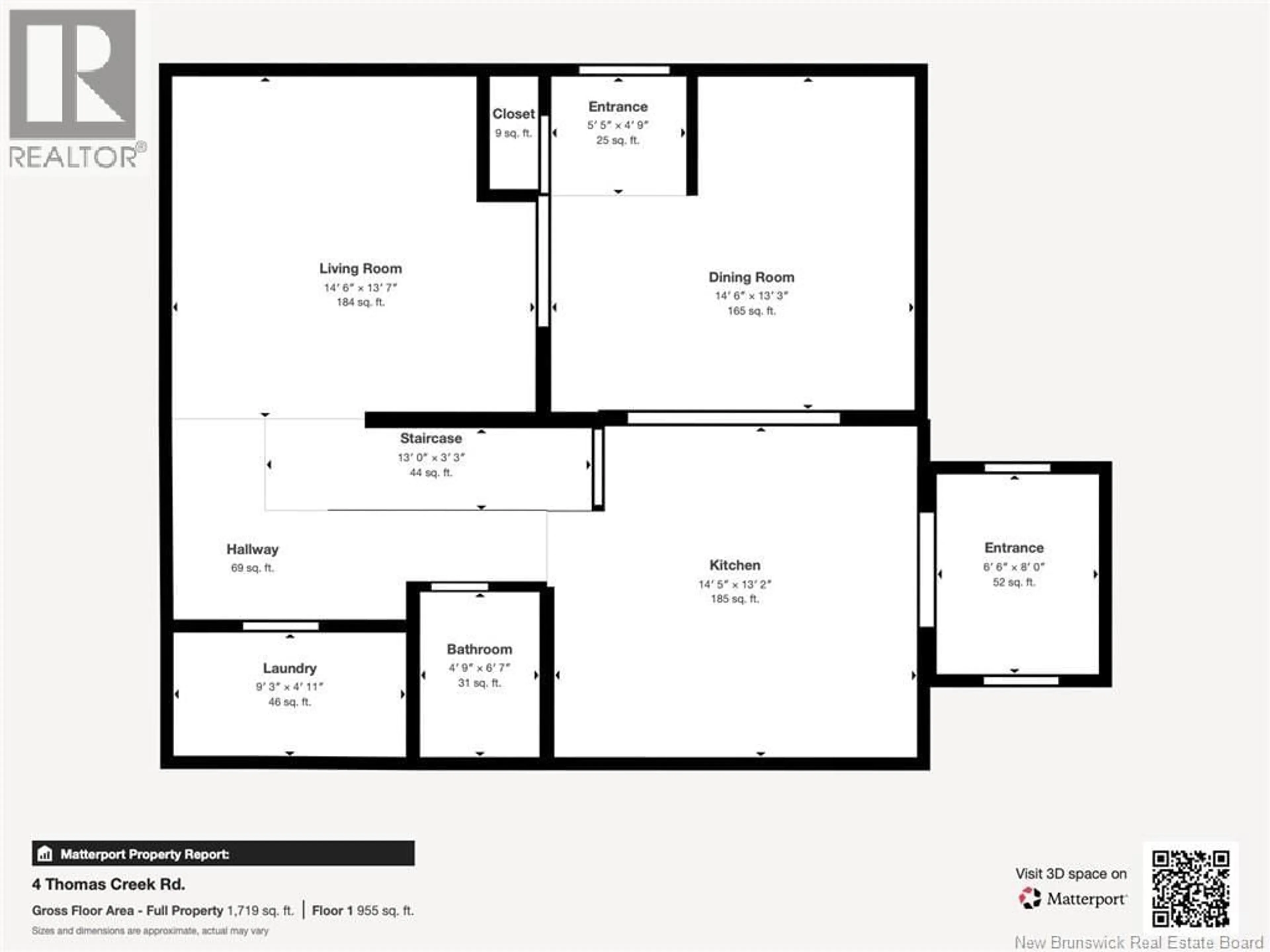 Floor plan for 4 THOMAS CREEK LANE, Oak Bay New Brunswick E3L4B2