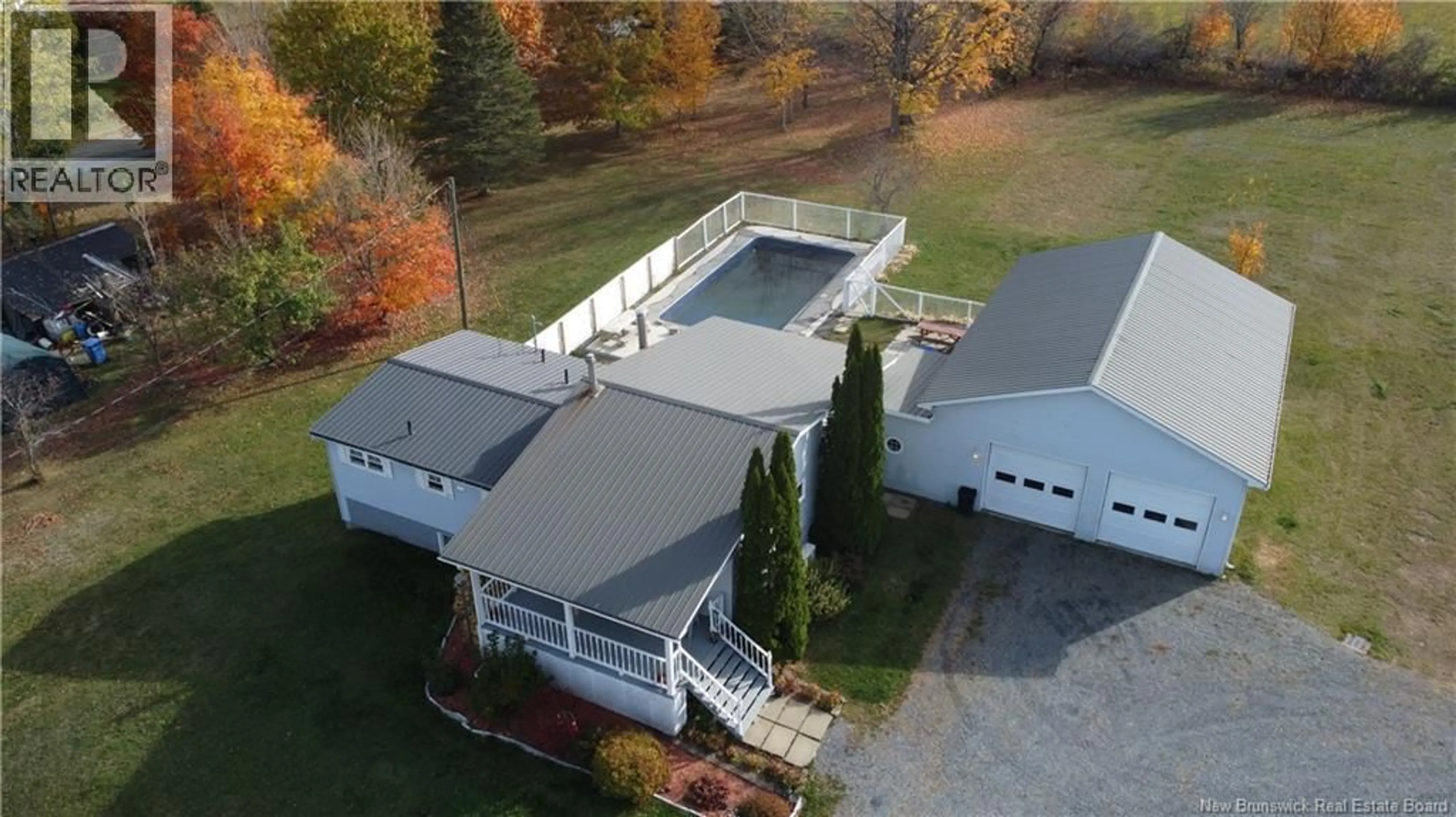 A pic from outside/outdoor area/front of a property/back of a property/a pic from drone, water/lake/river/ocean view for 891 555 ROUTE, Richmond Corner New Brunswick E7M4X2