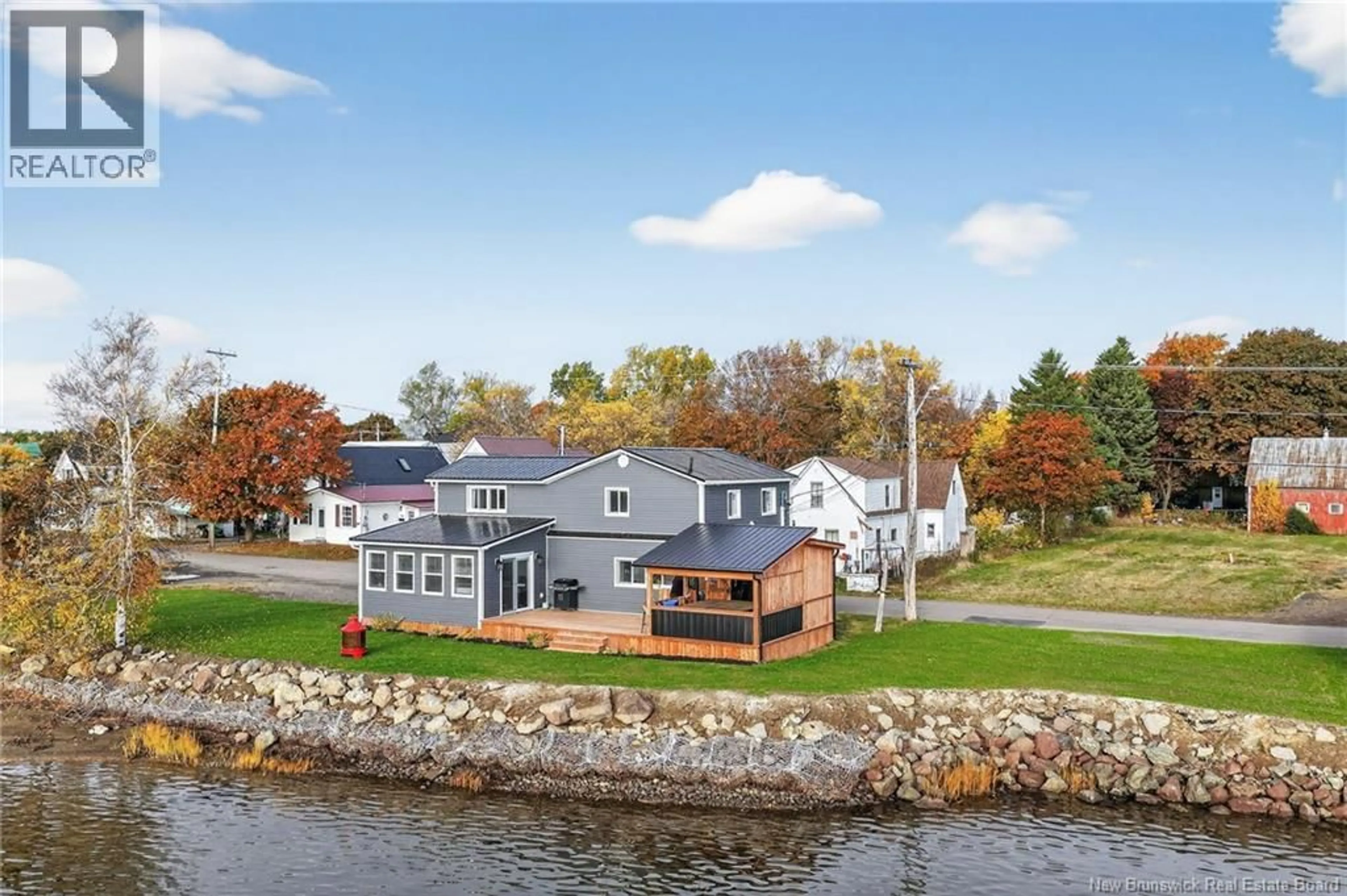 A pic from outside/outdoor area/front of a property/back of a property/a pic from drone, water/lake/river/ocean view for 8 NORTH STREET, Rexton New Brunswick E4W2C4