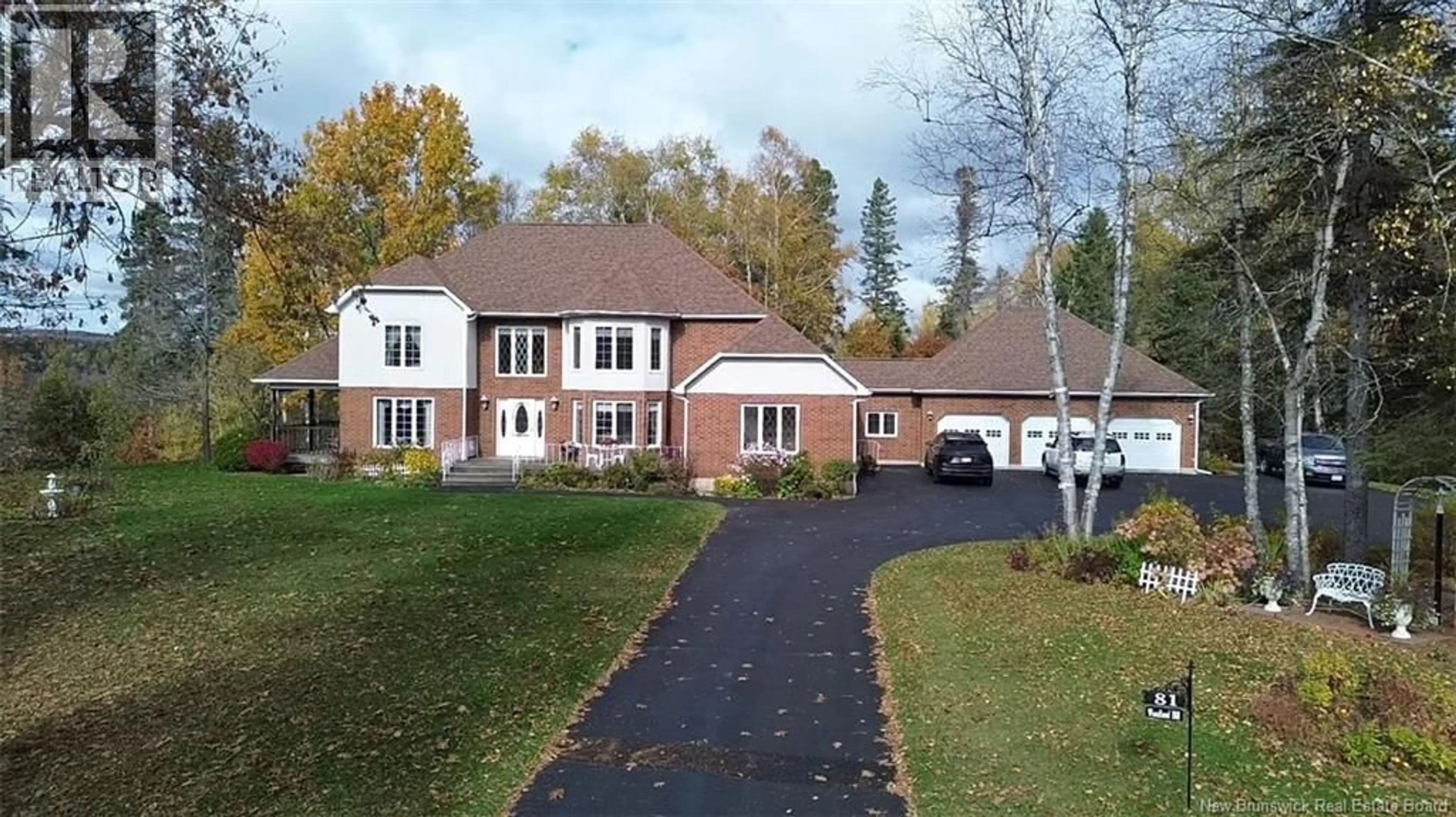 Home with brick exterior material, street for 81 WOODLAND HILL, Perth-Andover New Brunswick E7H5H4