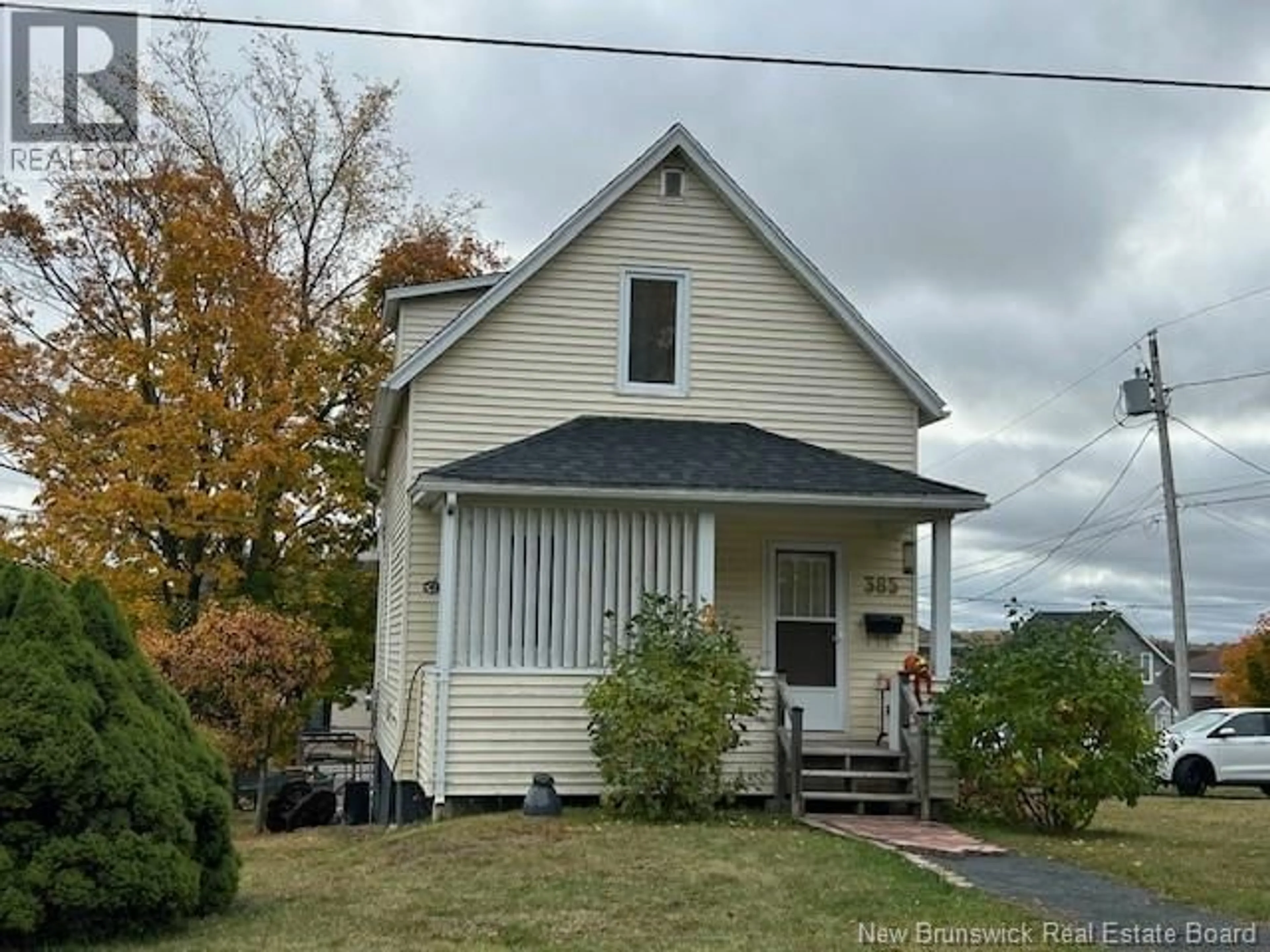 Home with vinyl exterior material, street for 385 PRINCESS DRIVE, Bathurst New Brunswick E2A2R6