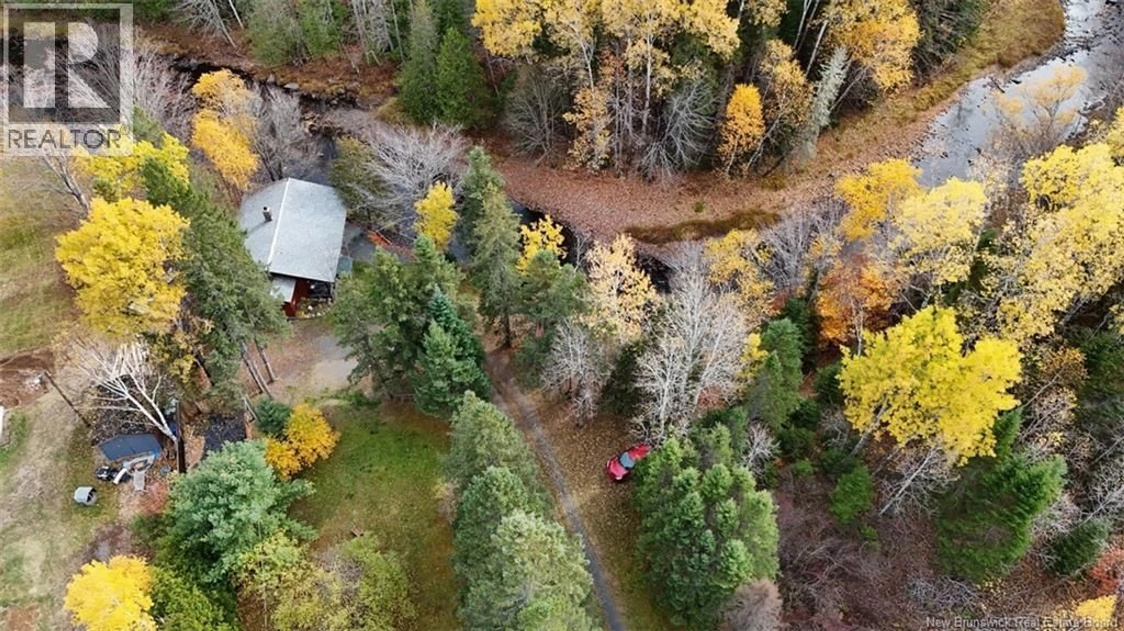 A pic from outside/outdoor area/front of a property/back of a property/a pic from drone, forest/trees view for 3075 MIDDLE RIVER ROAD, Middle River New Brunswick E2A6Y3