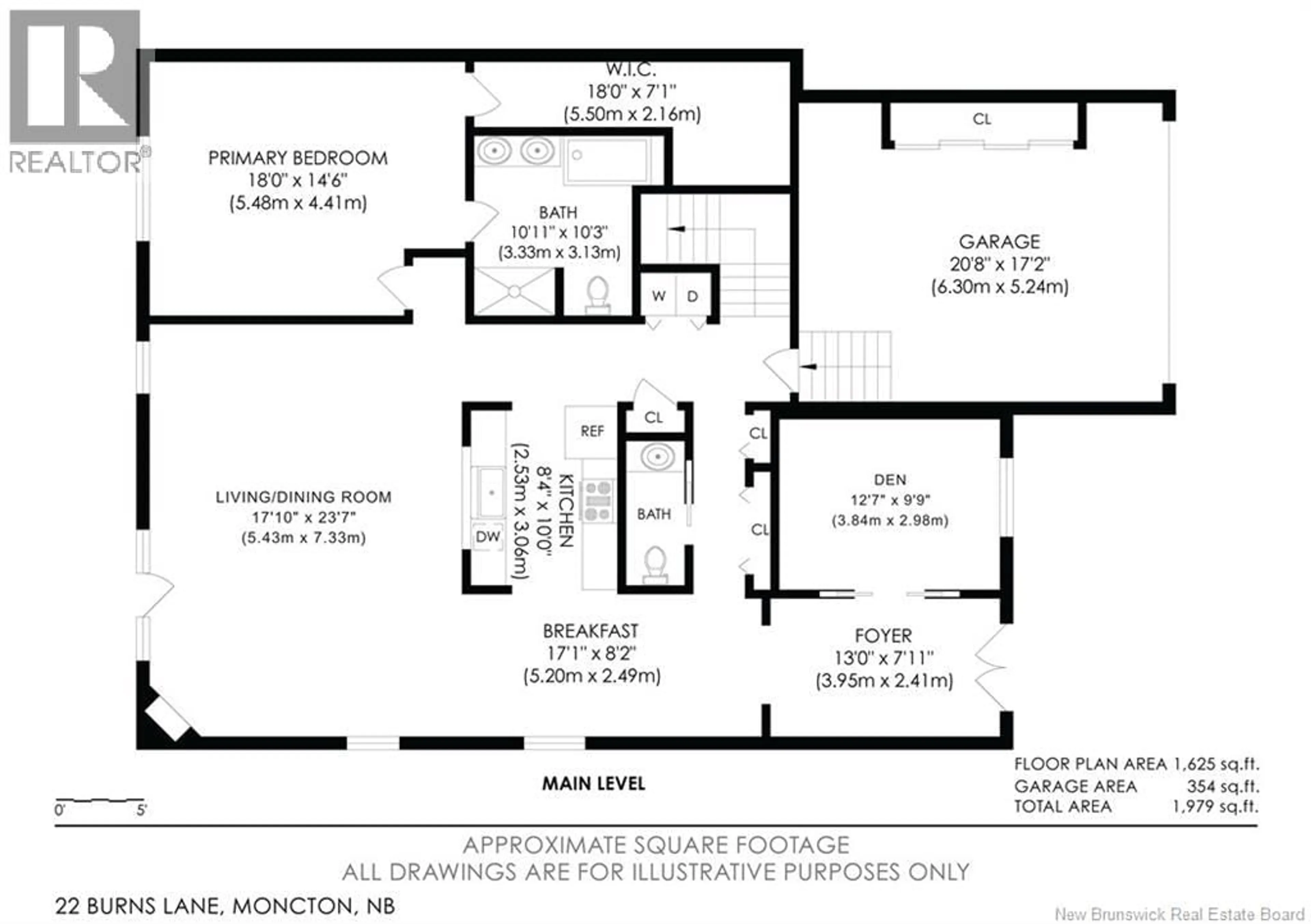 Floor plan for 22 BURNS LANE, Moncton New Brunswick E1E0A5