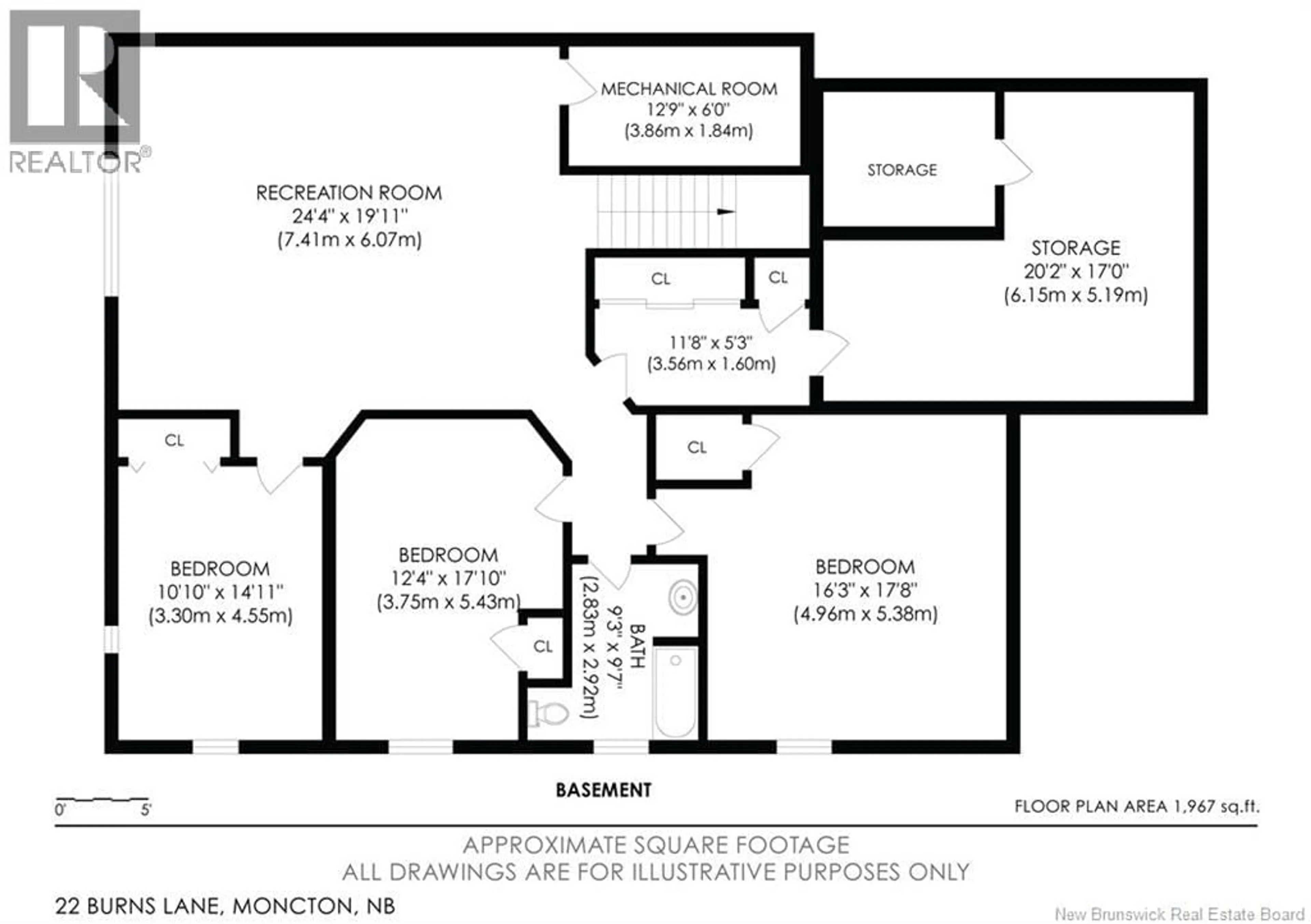Floor plan for 22 BURNS LANE, Moncton New Brunswick E1E0A5
