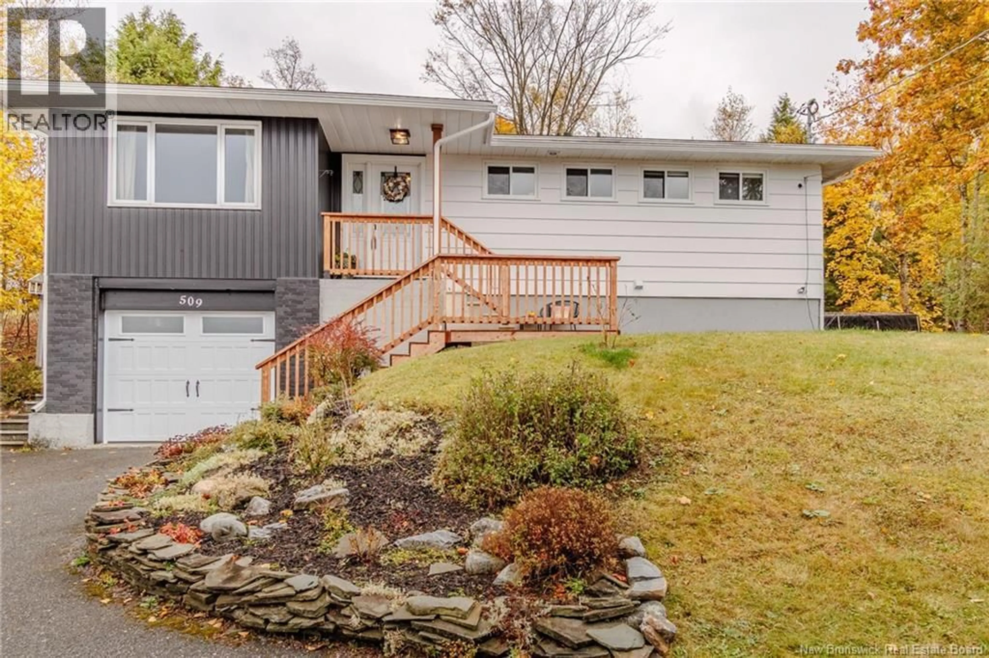 Home with vinyl exterior material, street for 509 BOARS HEAD ROAD, Saint John New Brunswick E2K5C1