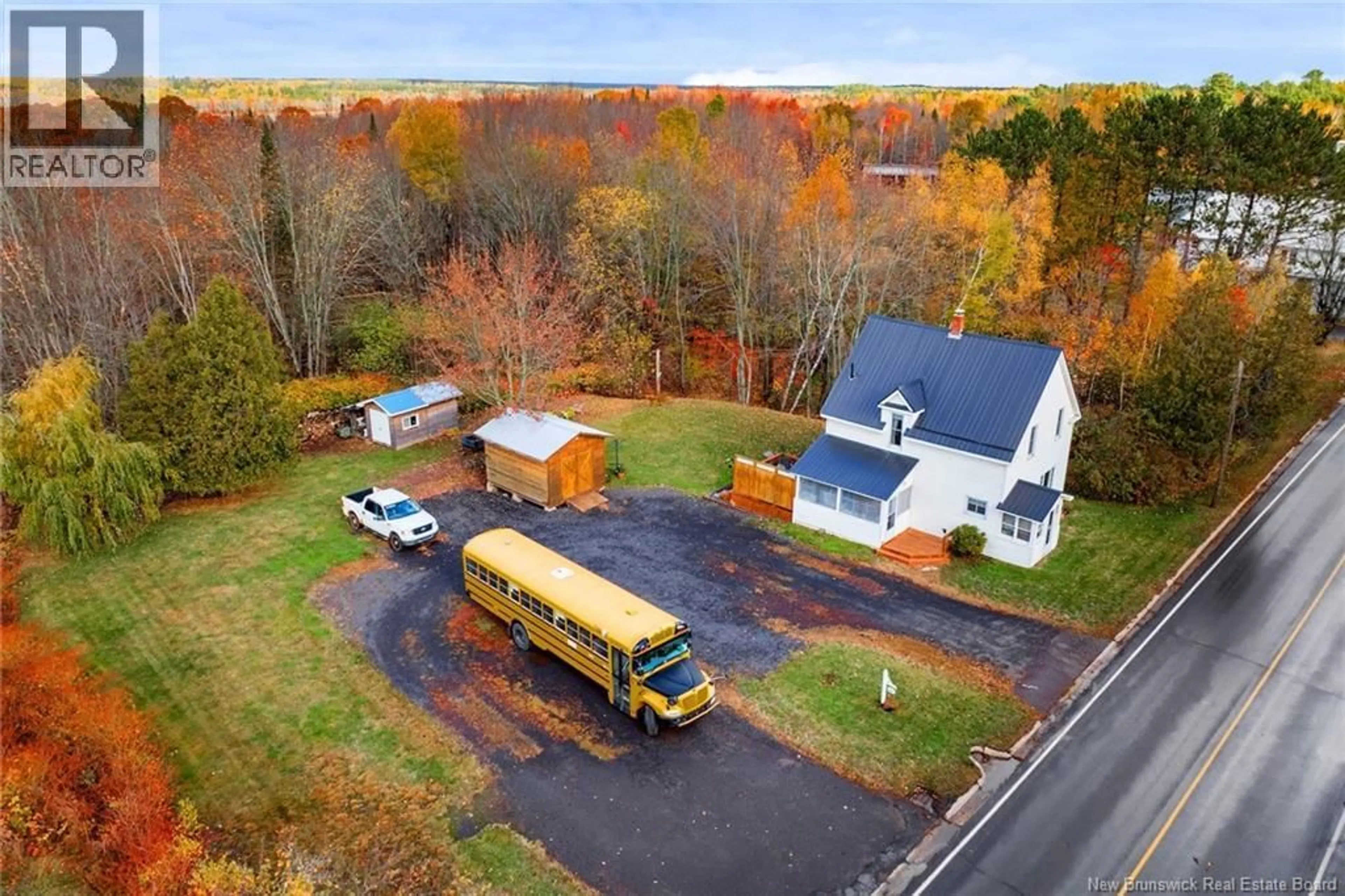 A pic from outside/outdoor area/front of a property/back of a property/a pic from drone, street for 142 MAIN STREET, Chipman New Brunswick E4A1X4