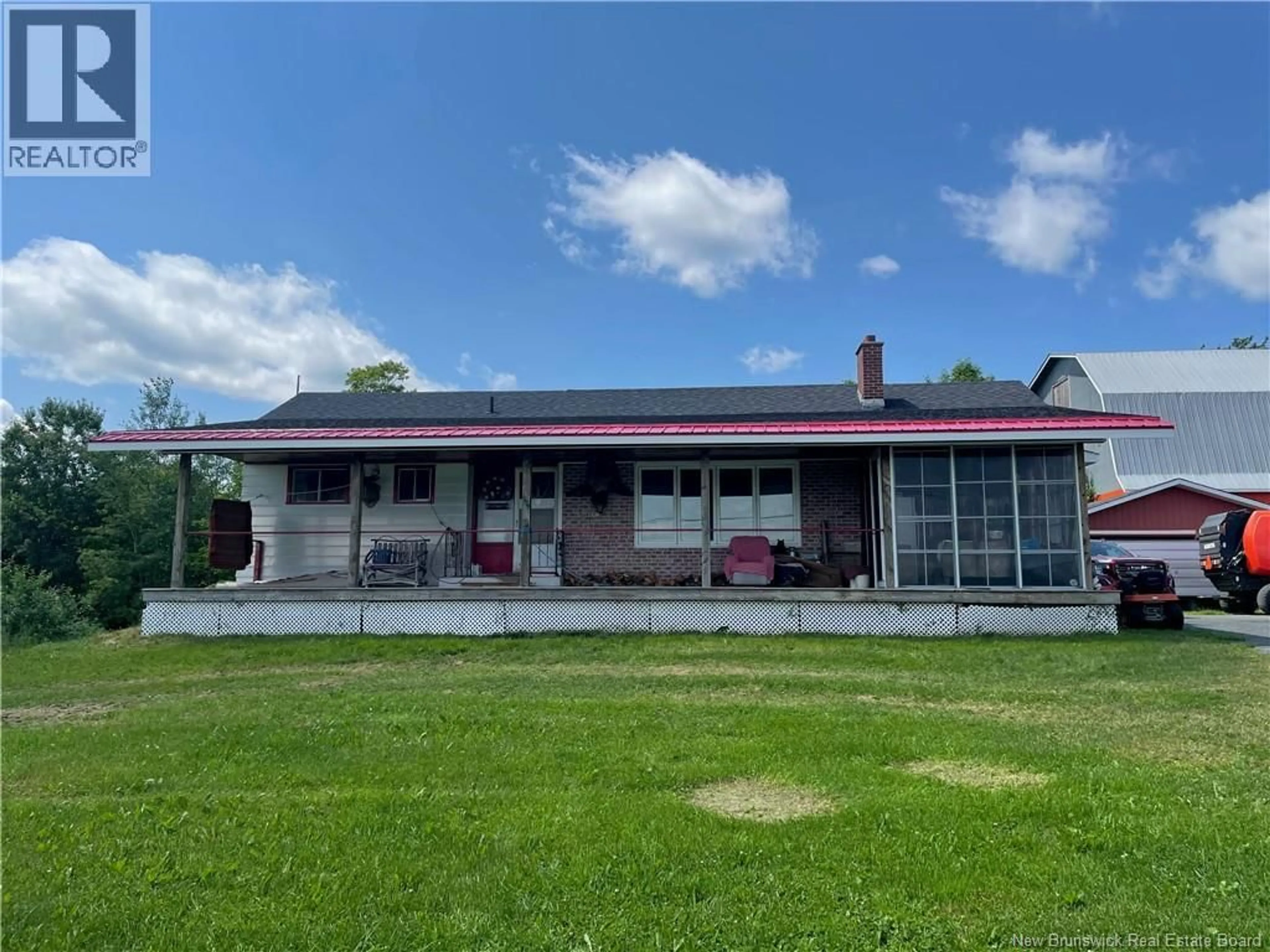 A pic from outside/outdoor area/front of a property/back of a property/a pic from drone, building for 4253 ROUTE 104, Hawkins Corner New Brunswick E6E1T3