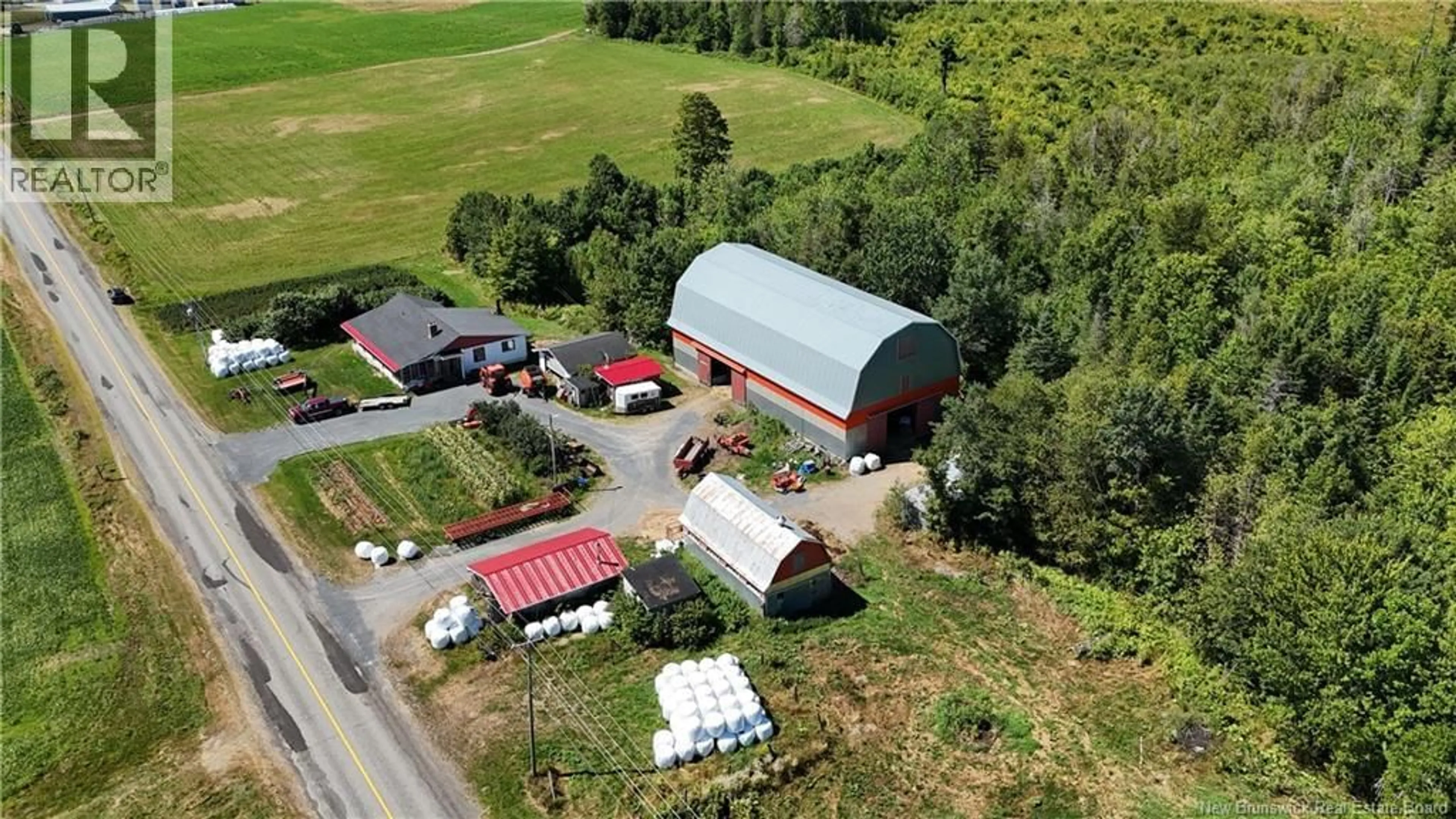 A pic from outside/outdoor area/front of a property/back of a property/a pic from drone, unknown for 4253 ROUTE 104, Hawkins Corner New Brunswick E6E1T3