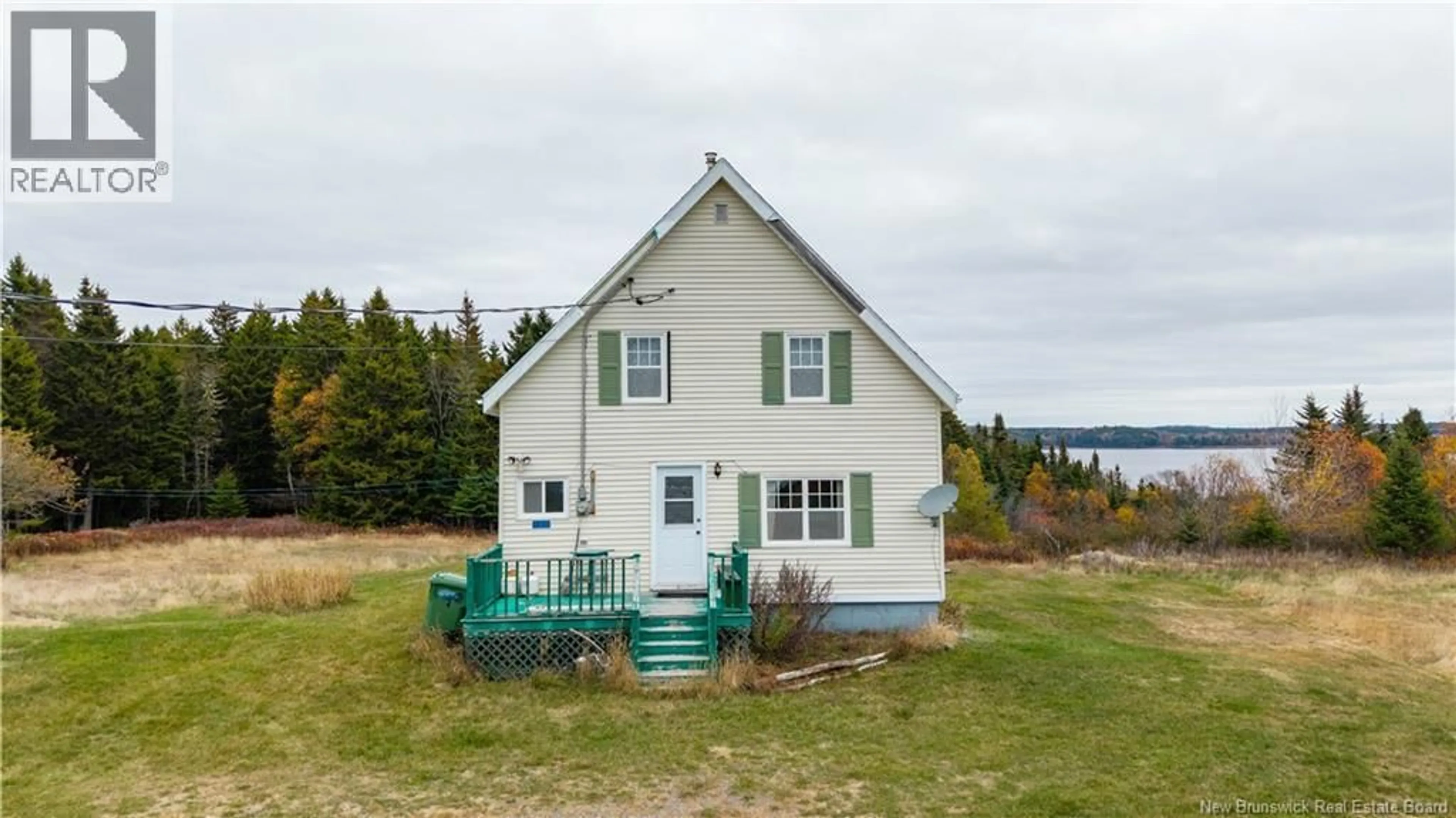 A pic from outside/outdoor area/front of a property/back of a property/a pic from drone, water/lake/river/ocean view for 110 ARTEMUS HATT ROAD, Letang New Brunswick E5C2B7