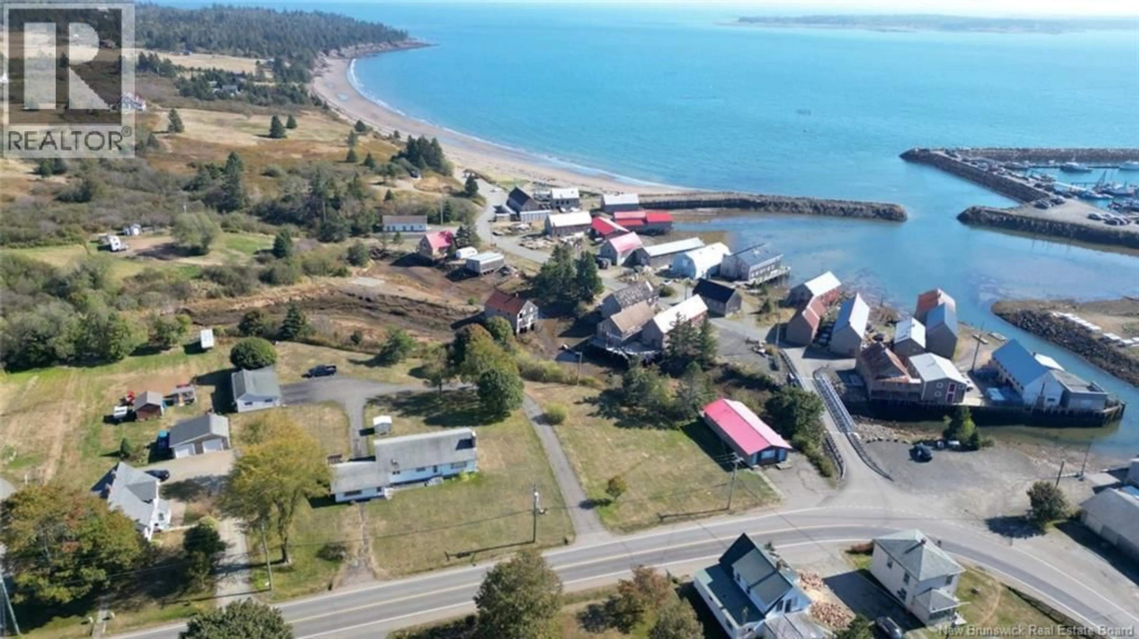 A pic from outside/outdoor area/front of a property/back of a property/a pic from drone, water/lake/river/ocean view for 1853 ROUTE 776, Grand Manan New Brunswick E5G3H1
