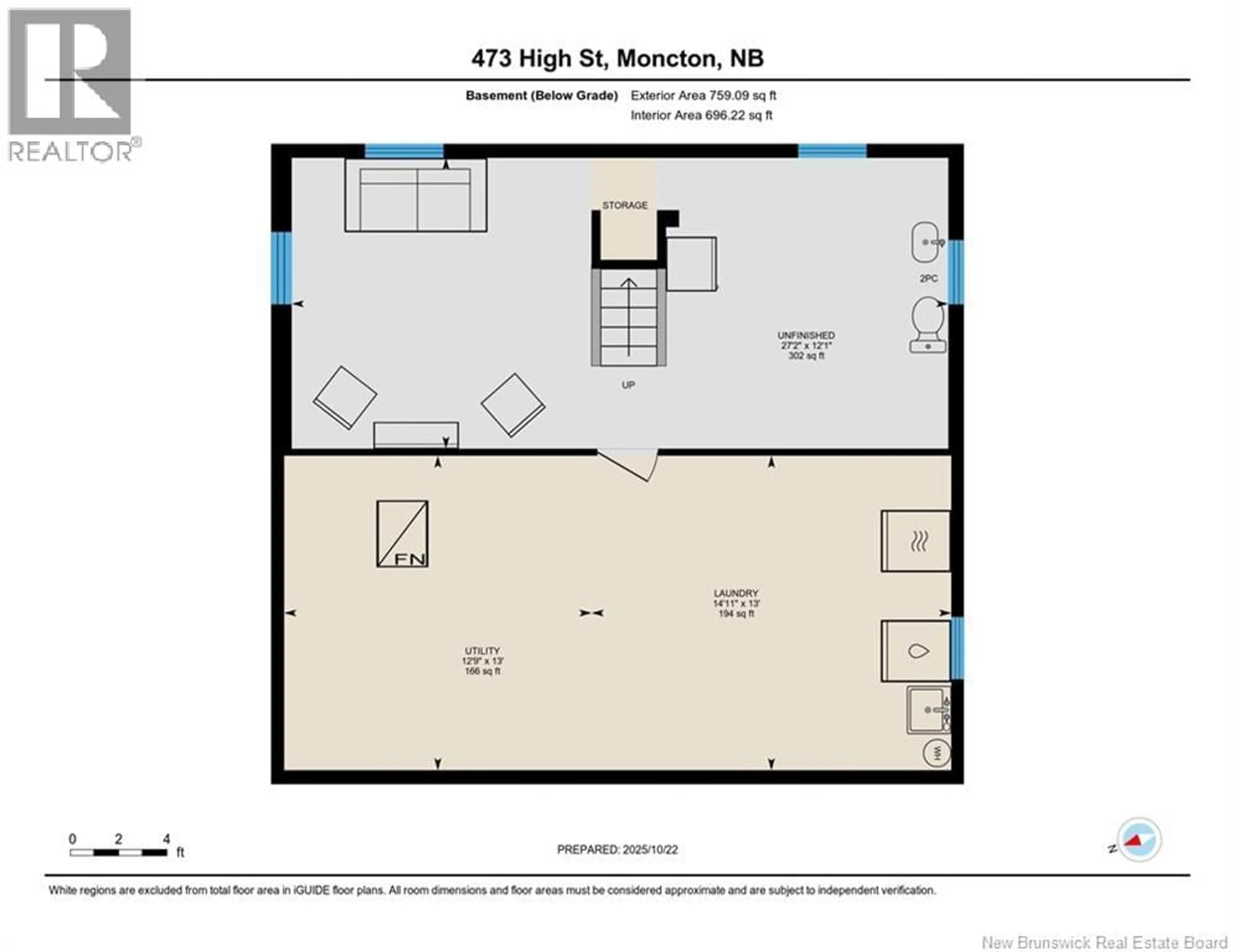 Floor plan for 473 HIGH STREET, Moncton New Brunswick E1C6E3