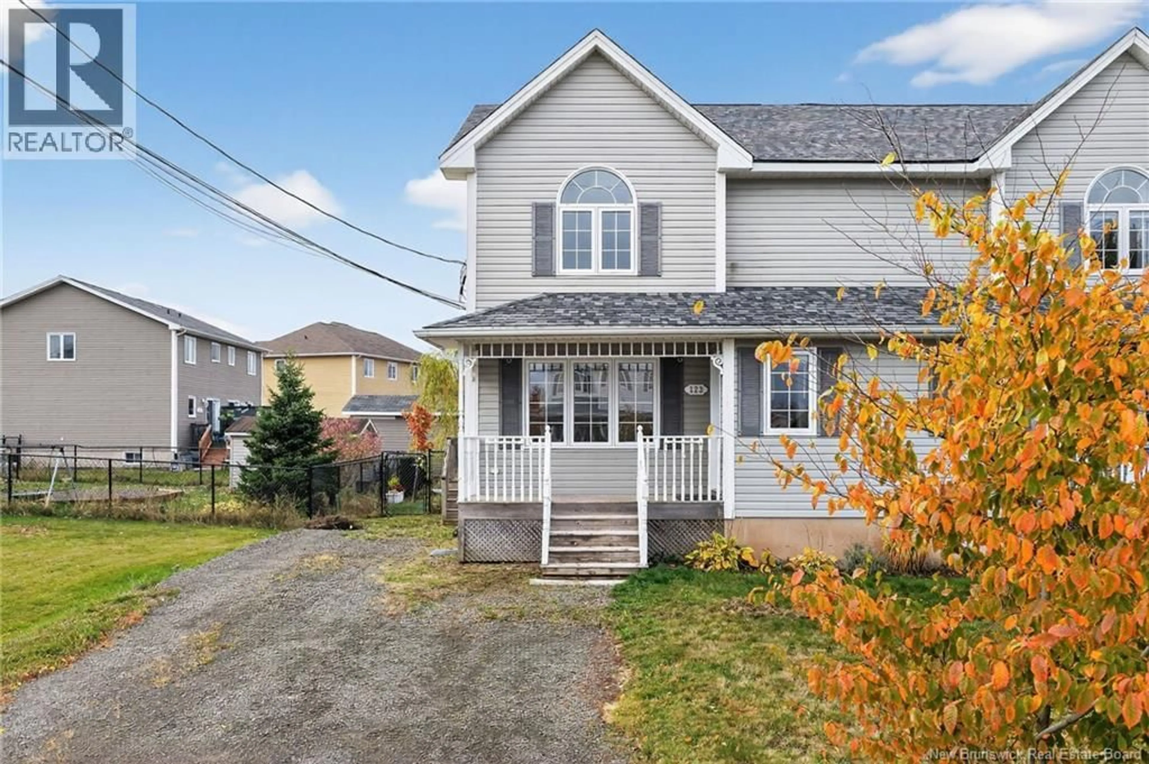 Home with vinyl exterior material, street for 123 HAMPTON STREET, Moncton New Brunswick E1G5H2