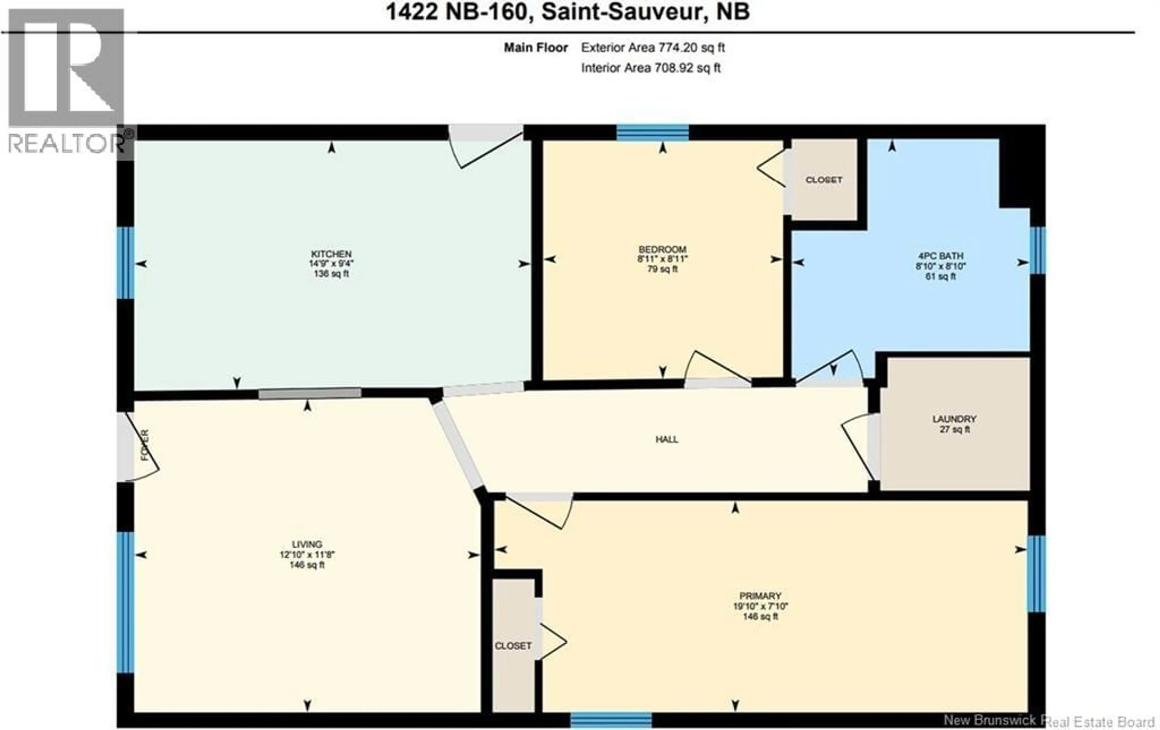 Floor plan for 1422 ROUTE 160, Saint-Sauveur New Brunswick E8K2H6