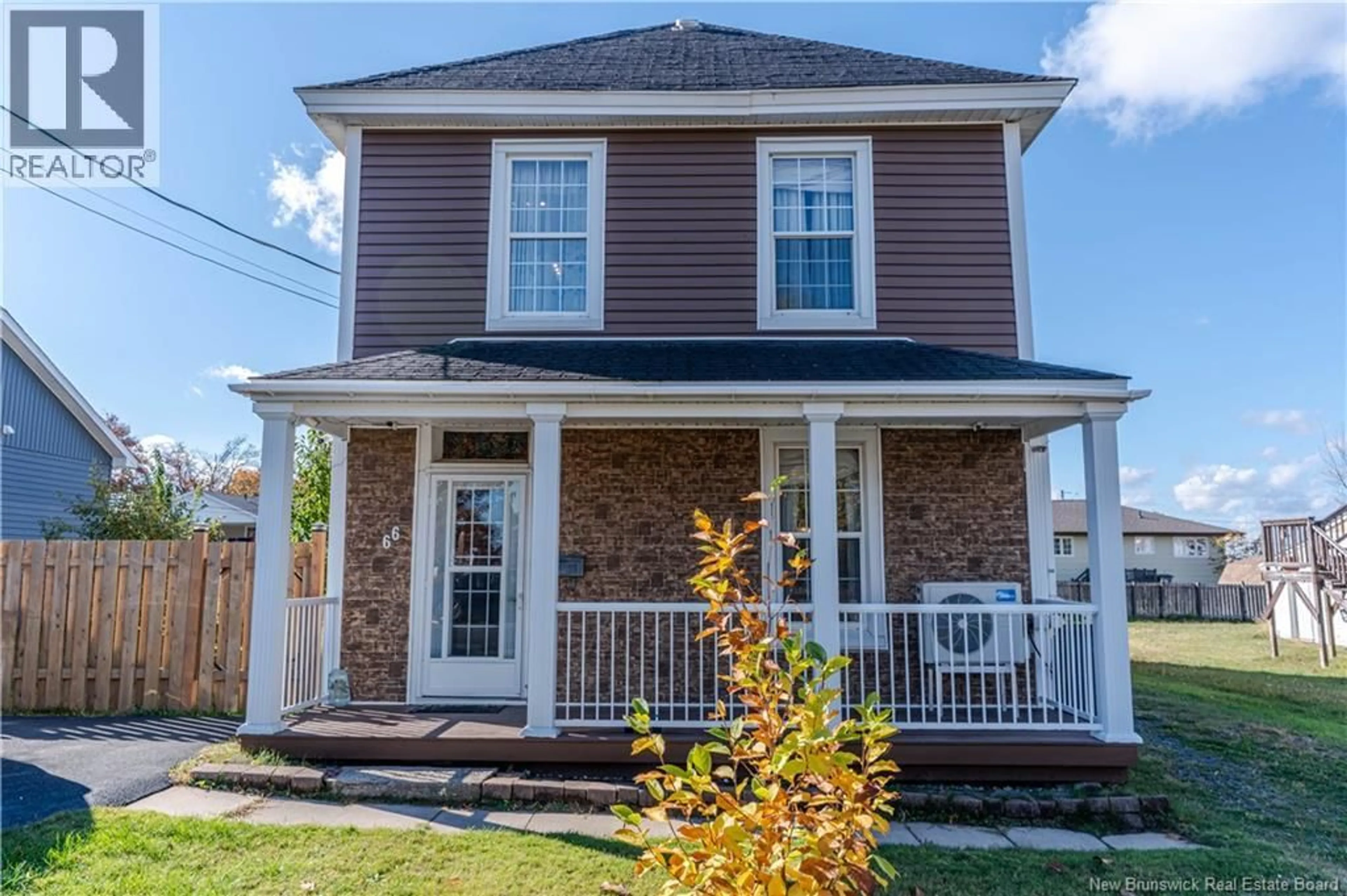 Home with vinyl exterior material, street for 66 JOHN STREET, Miramichi New Brunswick E1N2X5