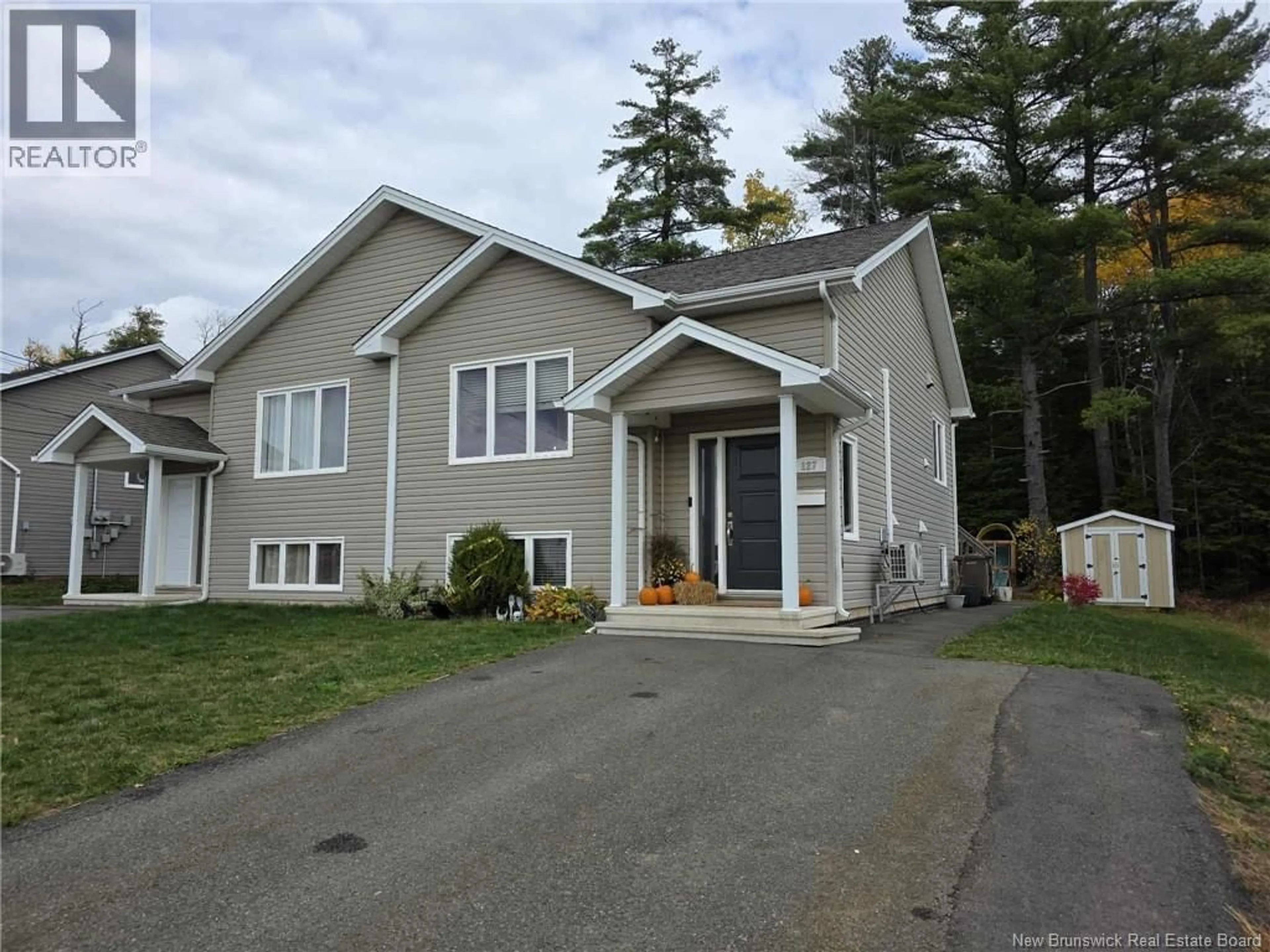Home with vinyl exterior material, street for 127 SENESE STREET, Moncton New Brunswick E1E0B9