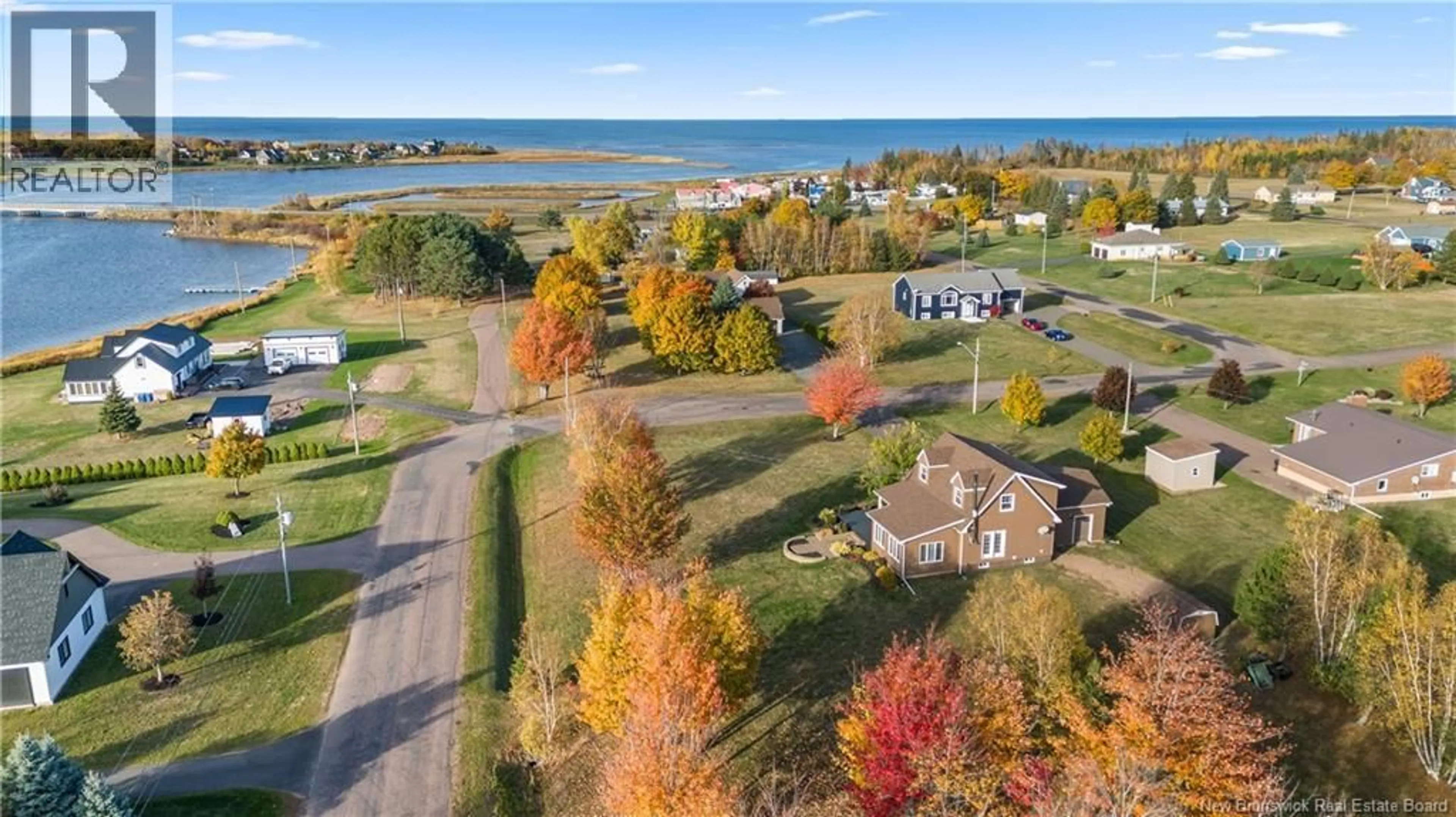 A pic from outside/outdoor area/front of a property/back of a property/a pic from drone, water/lake/river/ocean view for 8 SUNSET STREET, Grand-Barachois New Brunswick E4P8N8